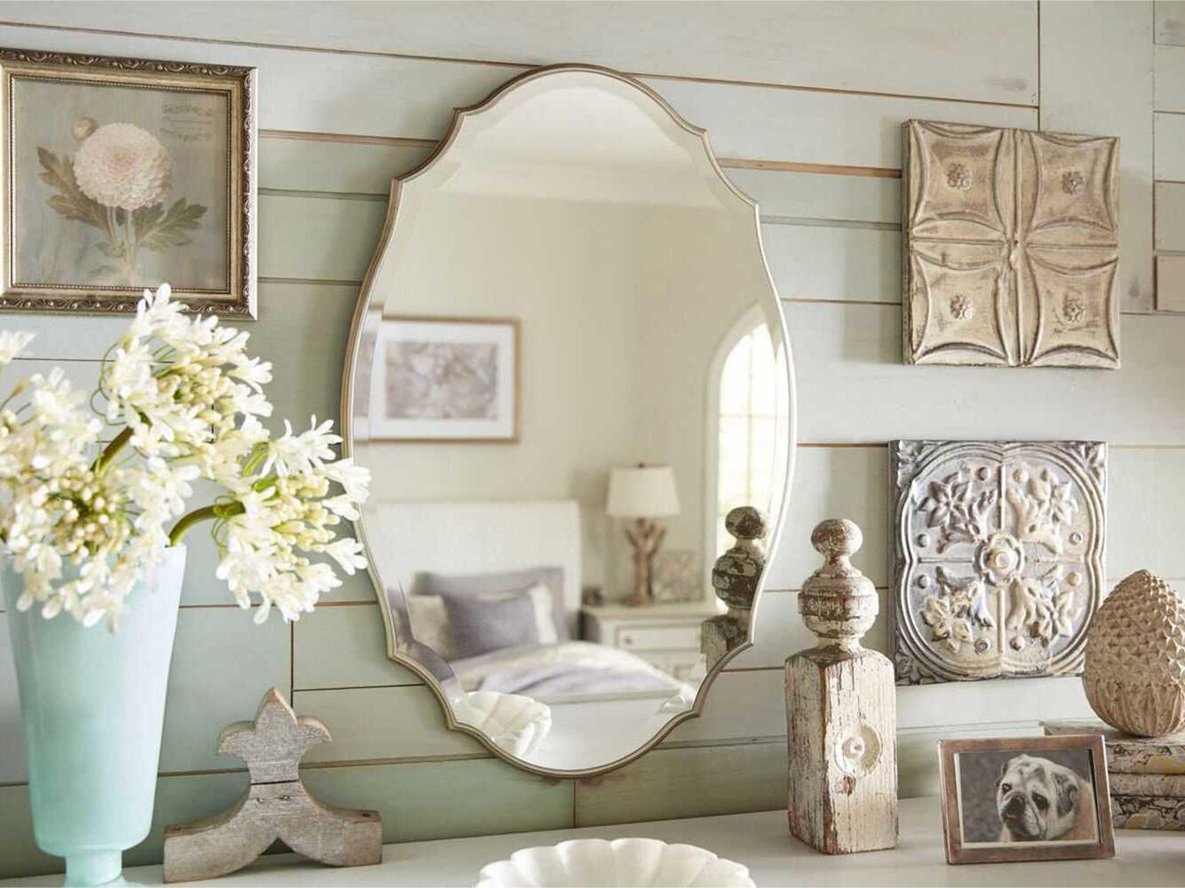 Luxecor Illumination Burnished Silver Oval Wall Mirror