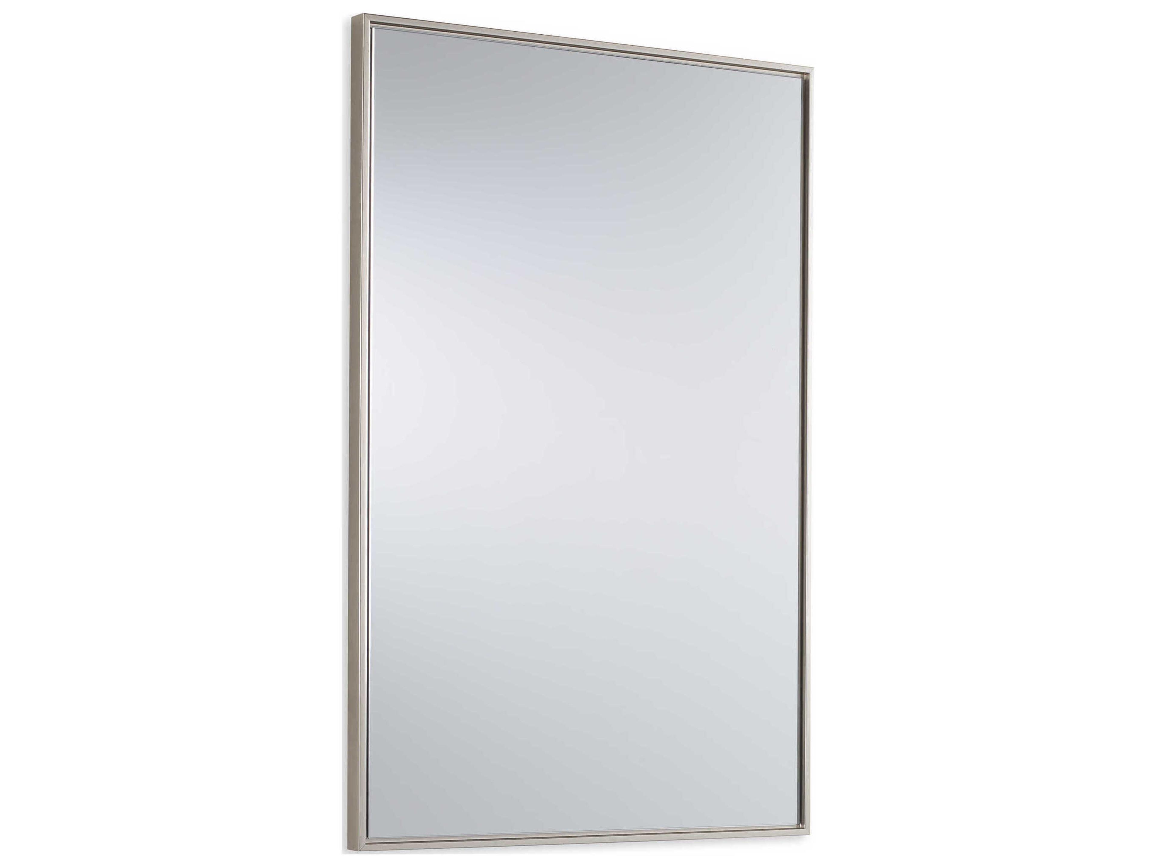 Luxecor Illumination Warm Silver Rectangular Wall Mirror