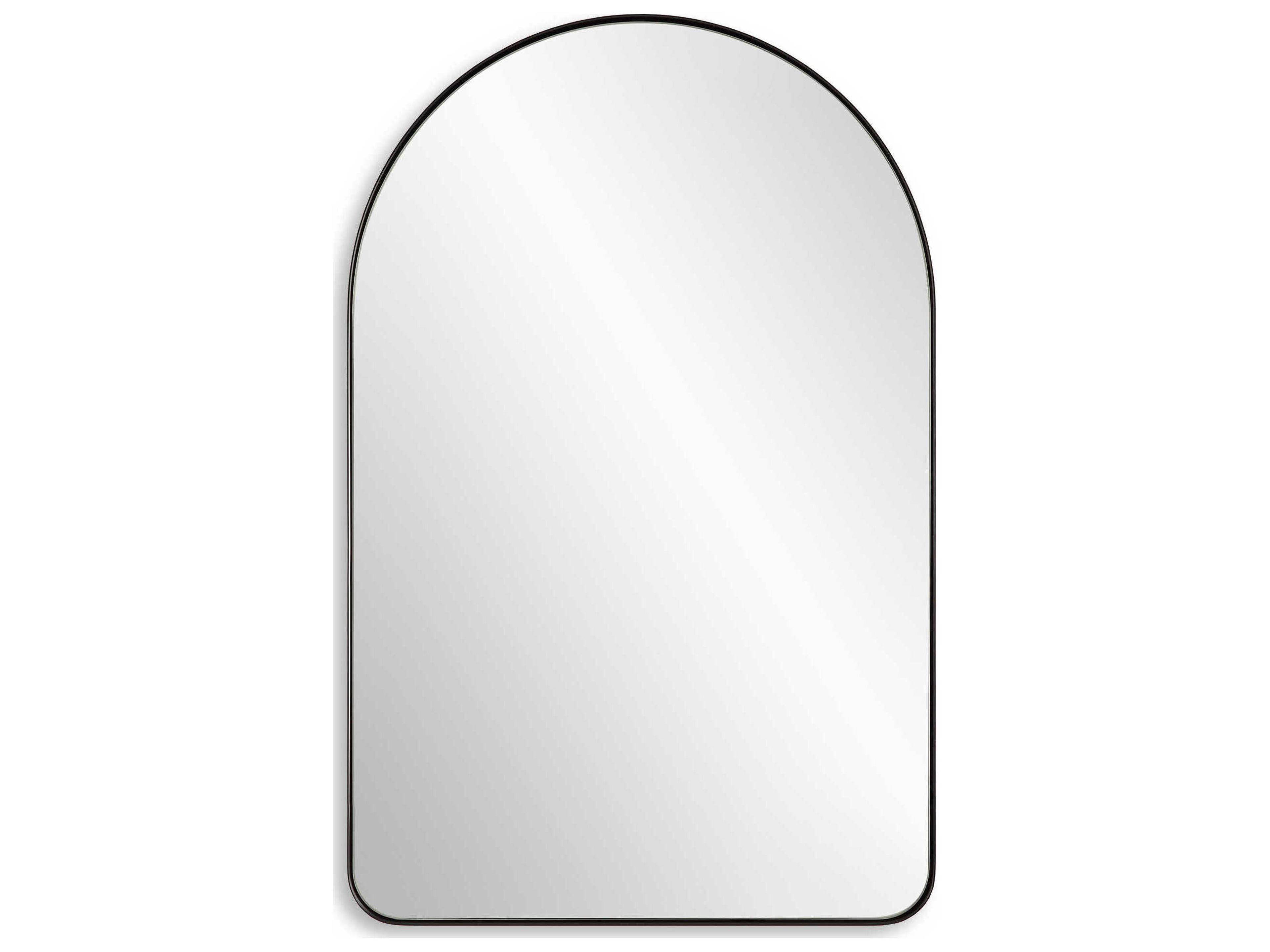 Luxecor Illumination Satin Black Wall Mirror