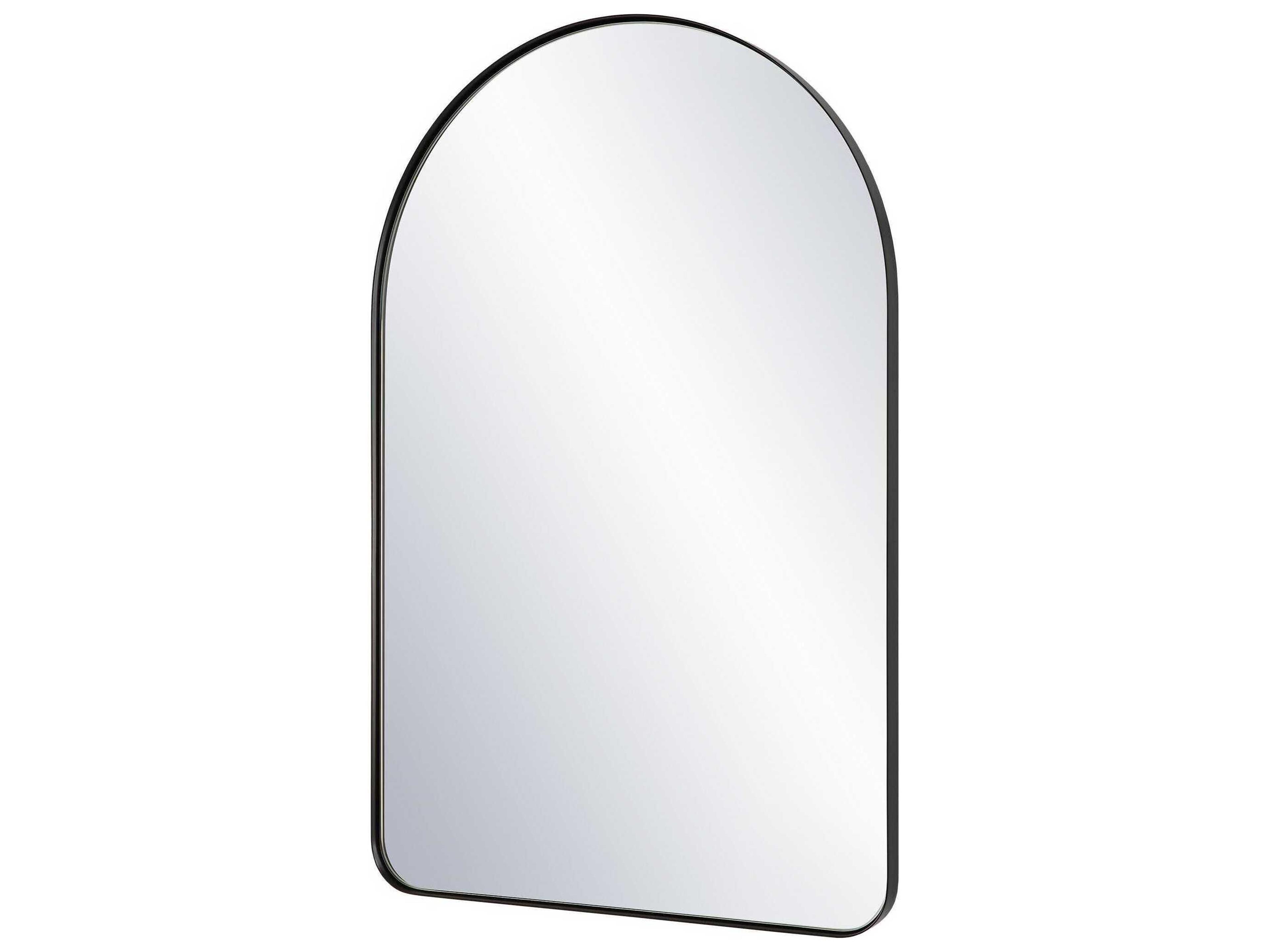 Luxecor Illumination Satin Black Wall Mirror