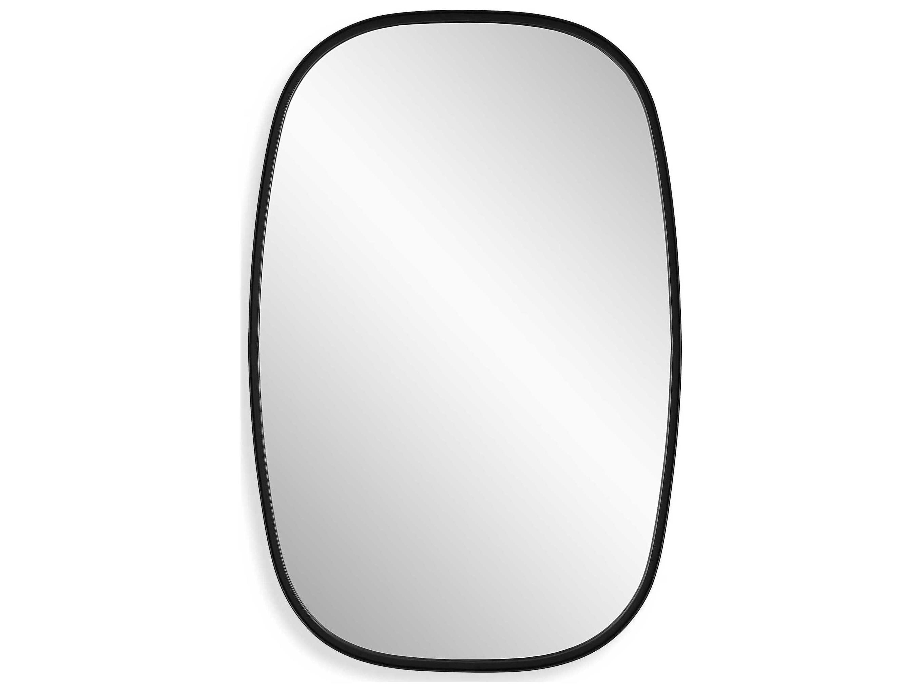Illumination Satin Black Wall Mirror