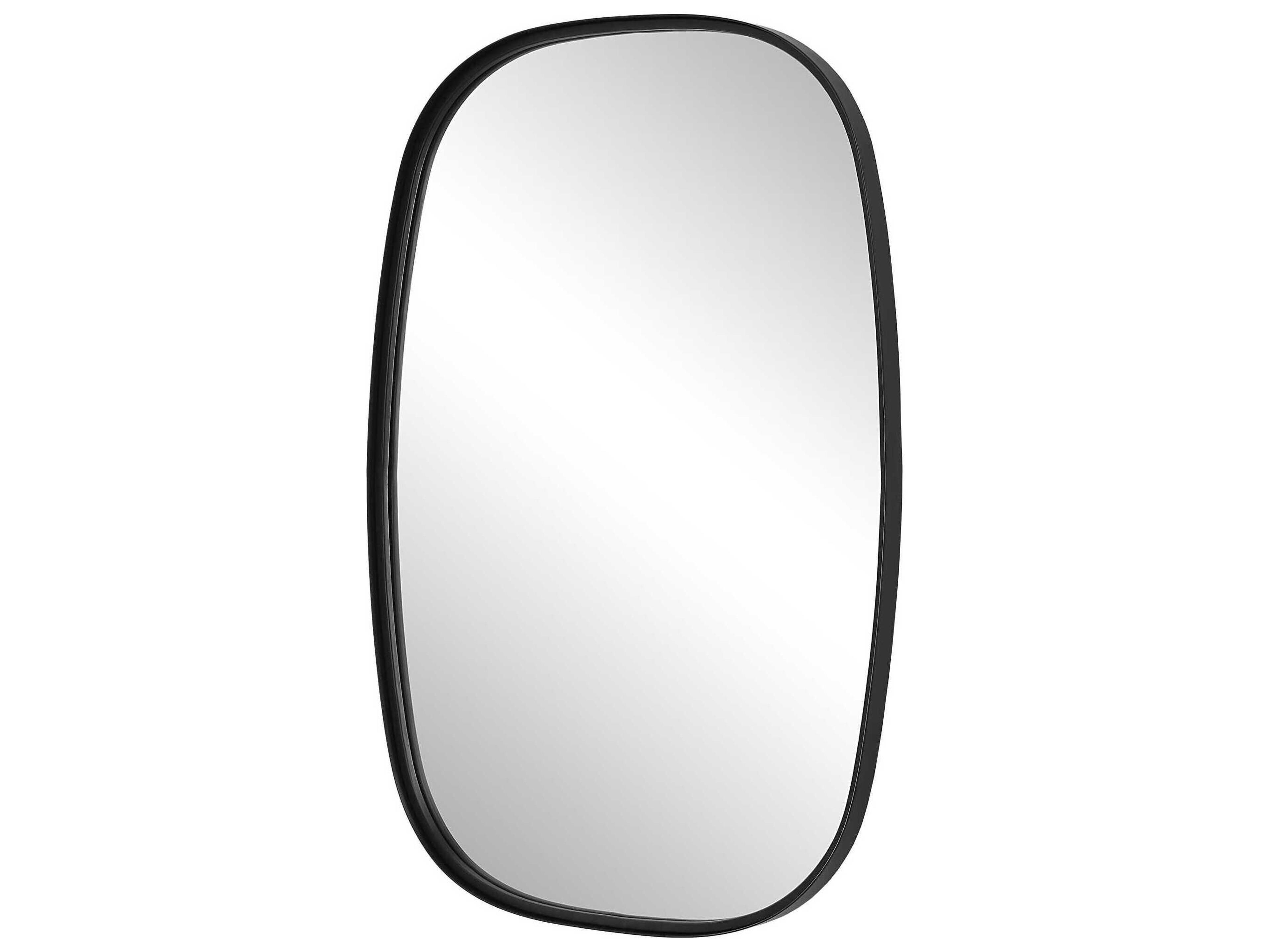 Luxecor Illumination Satin Black Wall Mirror