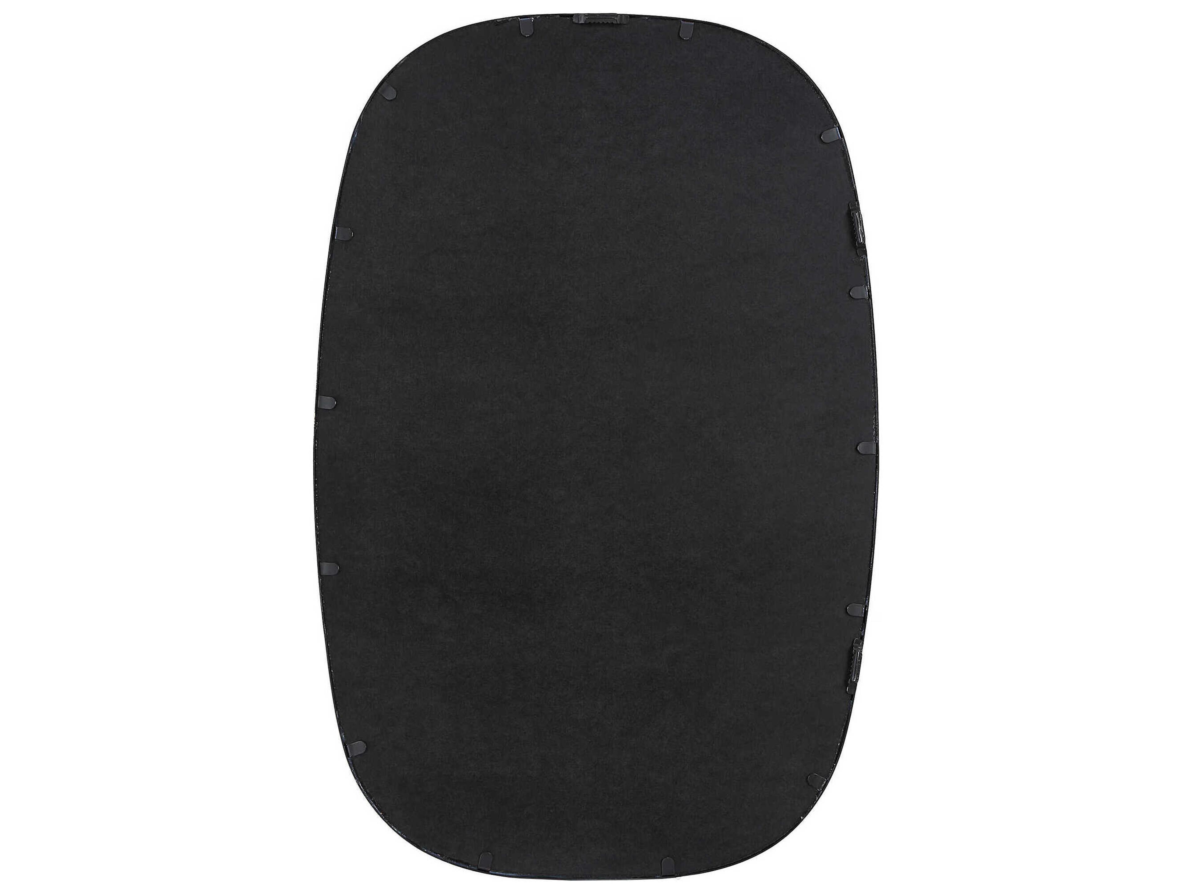 Luxecor Illumination Satin Black Wall Mirror