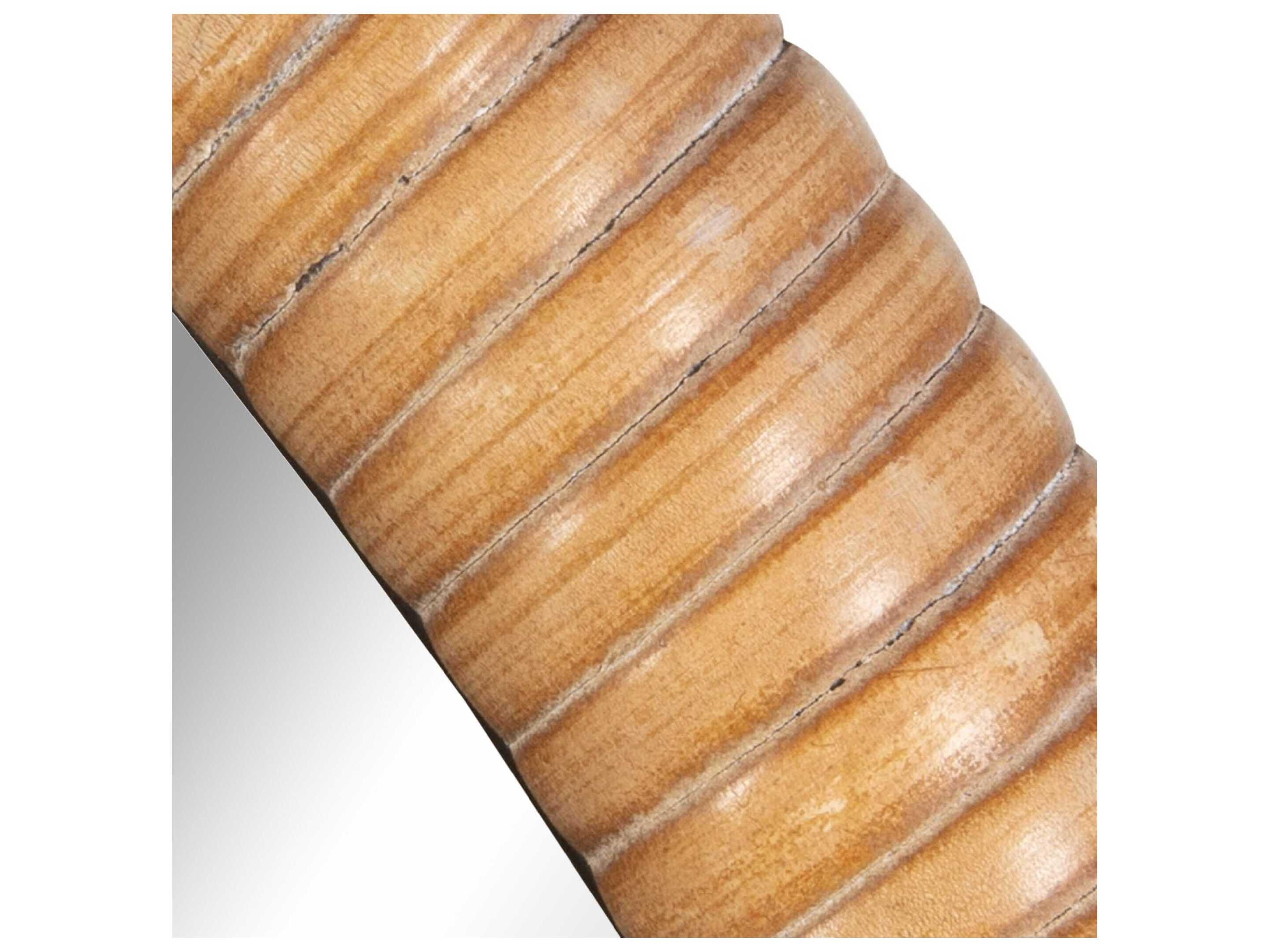 Luxecor Illumination Natural Rattan Round Wall Mirror