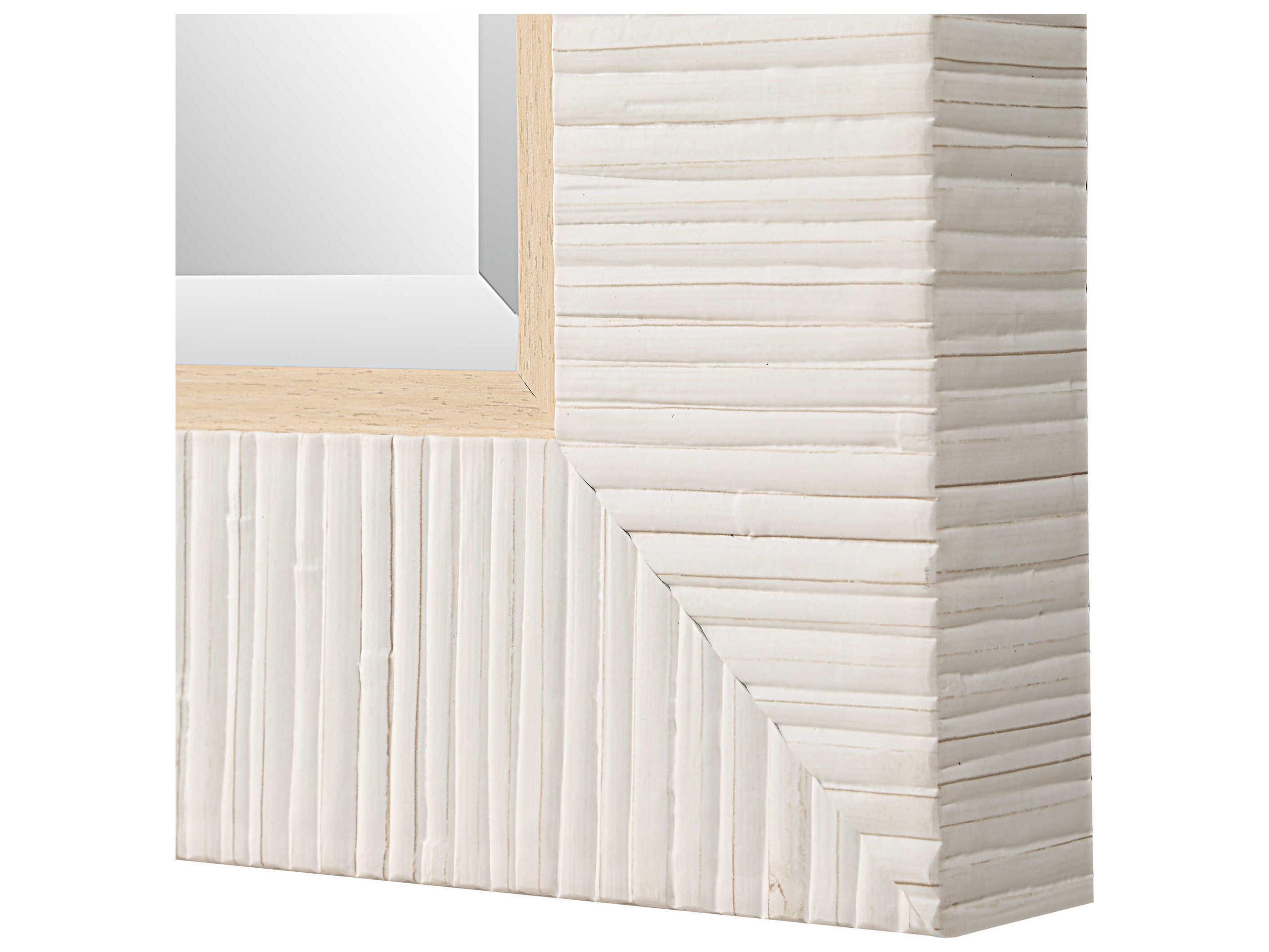 Luxecor Illumination Whitewash Rectangular Wall Mirror