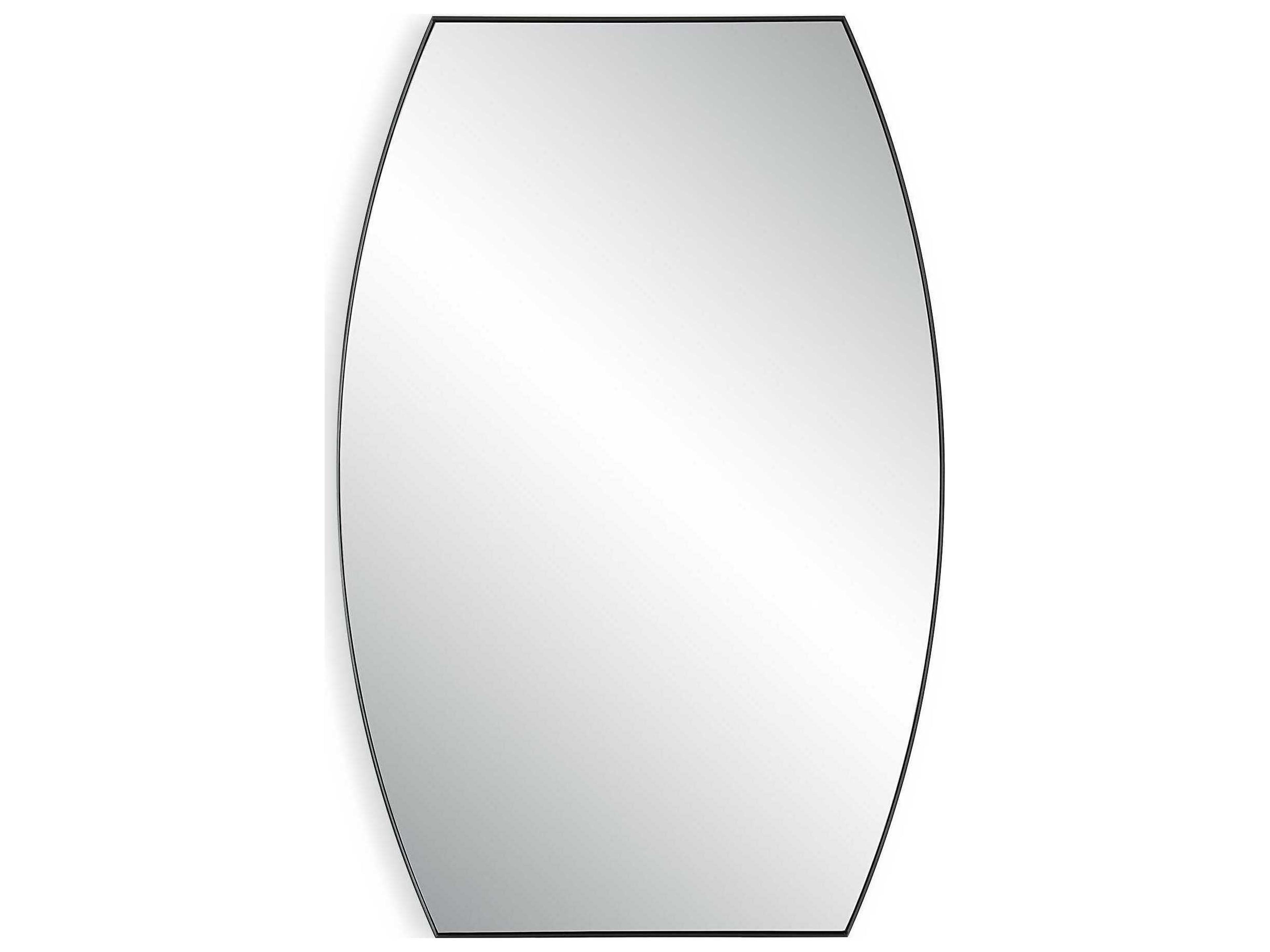 Illumination Matte Black Wall Mirror