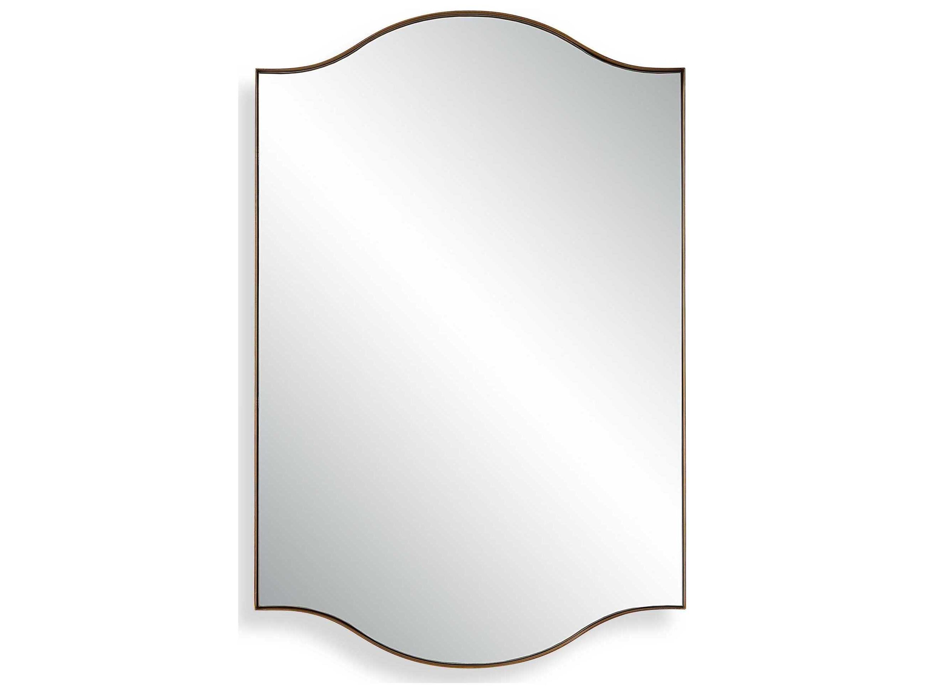 Illumination Iron Brushed Gold Paint Wall Mirror