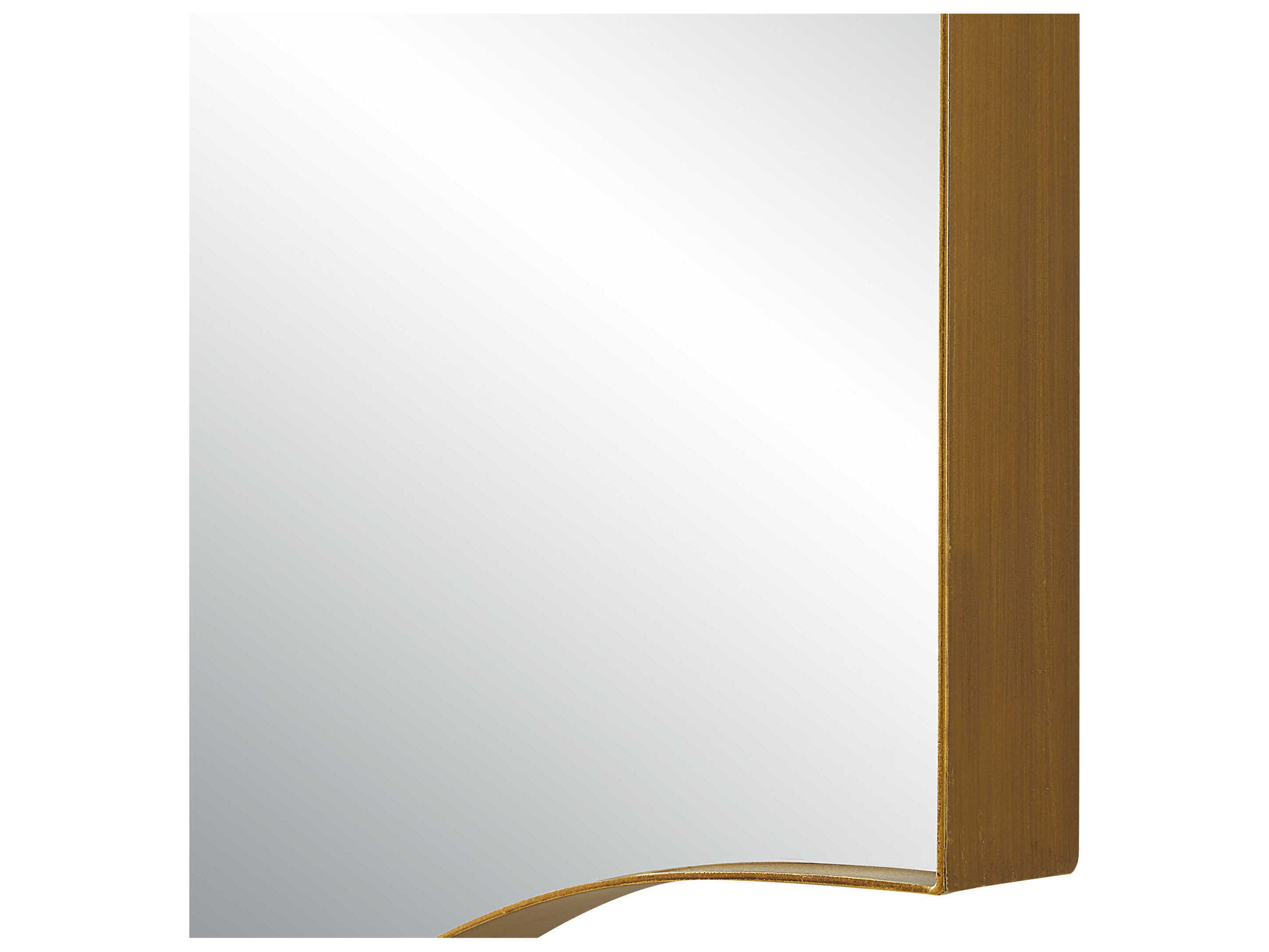 Luxecor Illumination Iron Brushed Gold Paint Wall Mirror