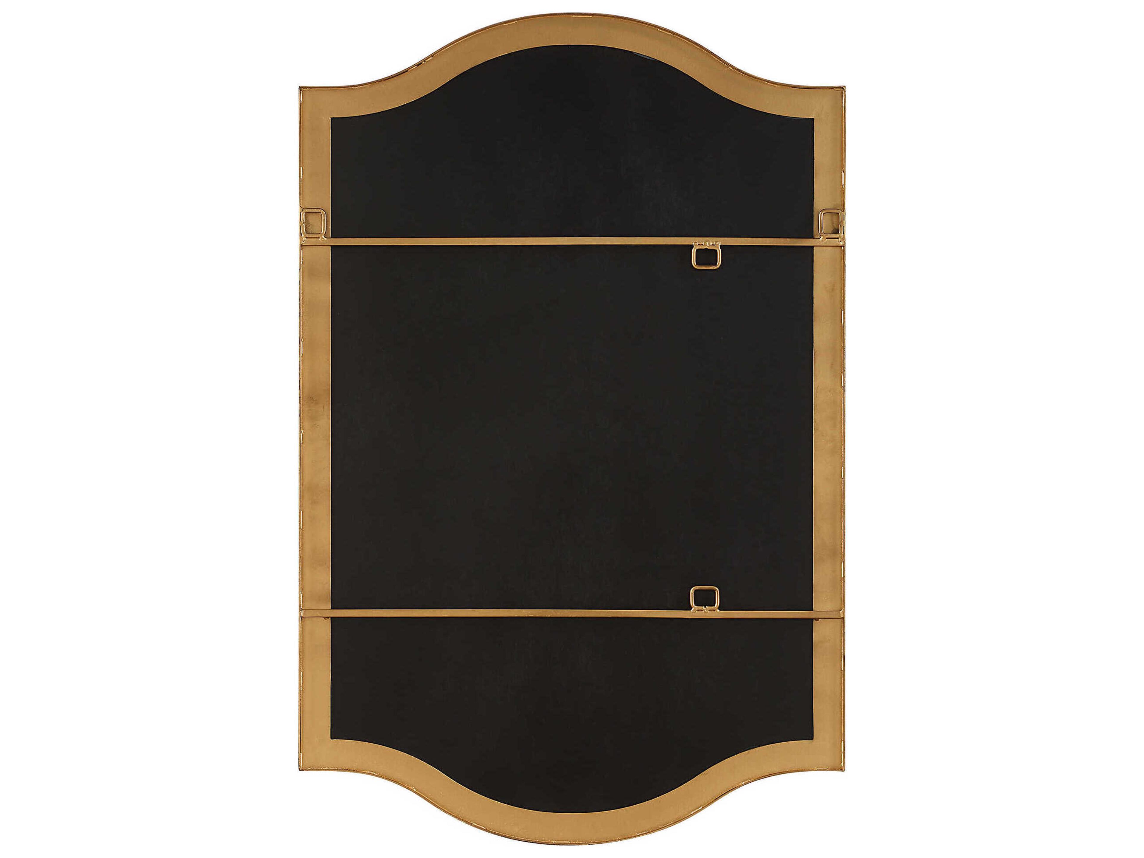 Luxecor Illumination Iron Brushed Gold Paint Wall Mirror