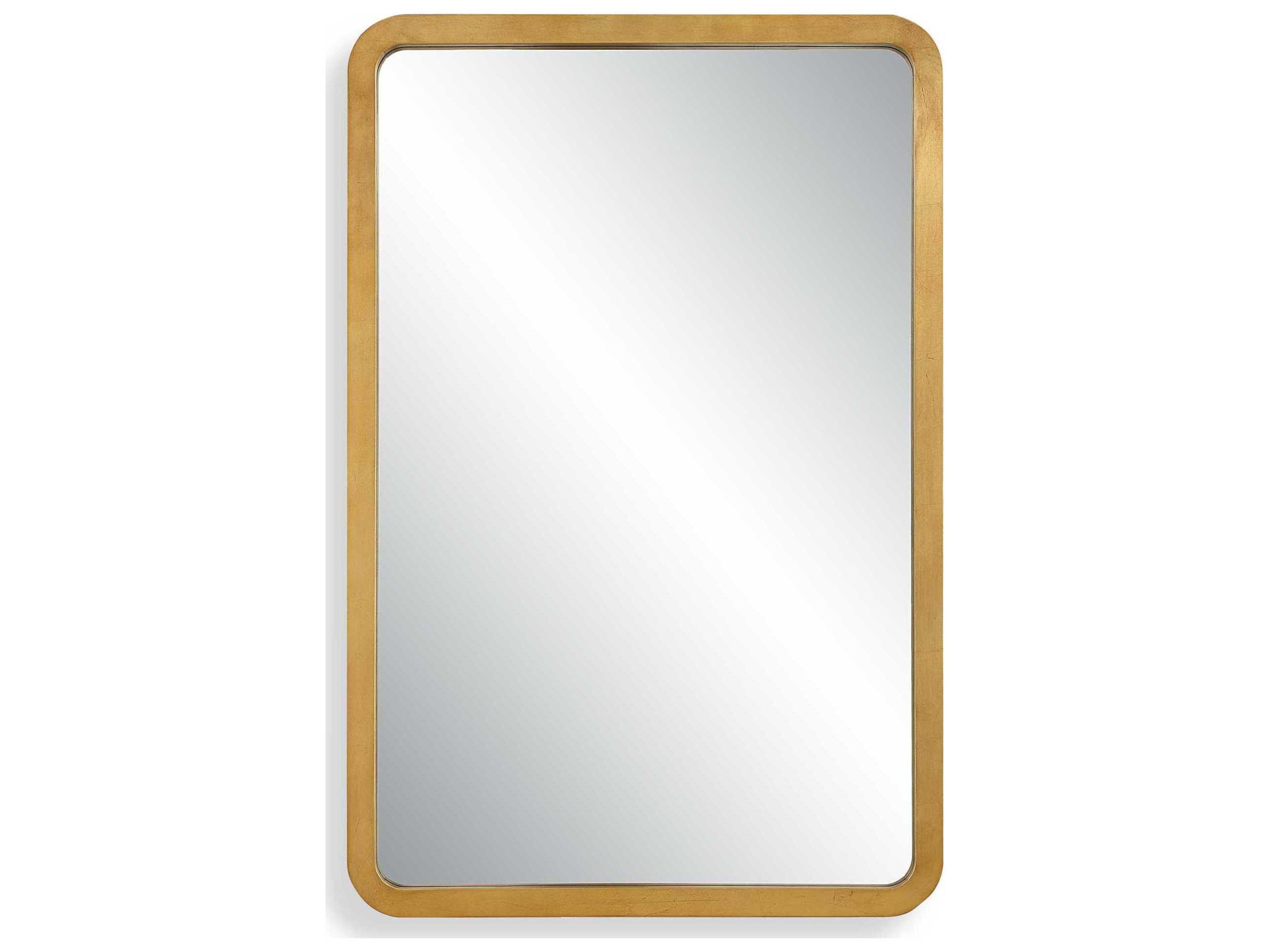 Illumination Gold Leaf Rectangular Wall Mirror