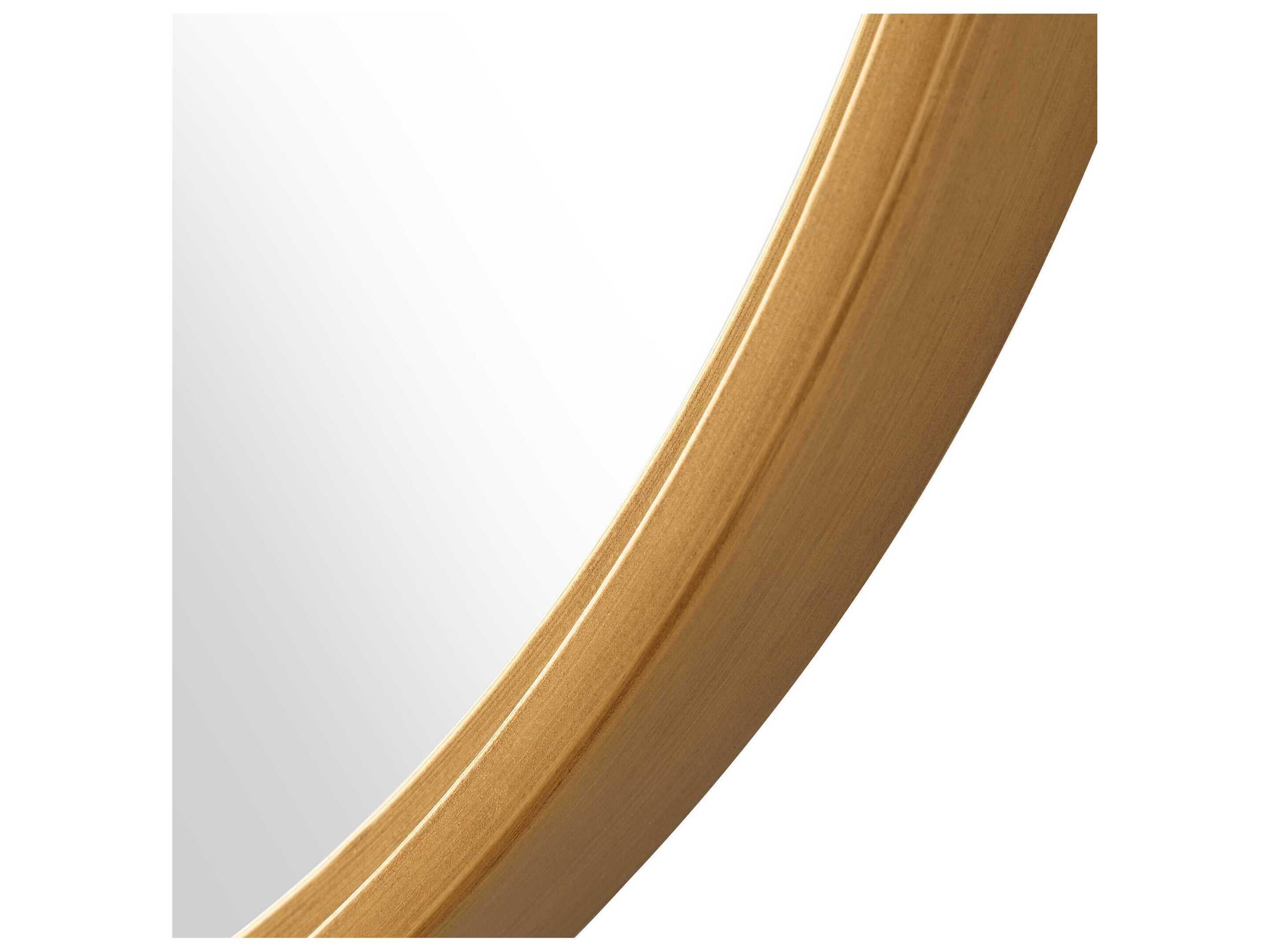 Luxecor Illumination Brushed Gold Oval Wall Mirror
