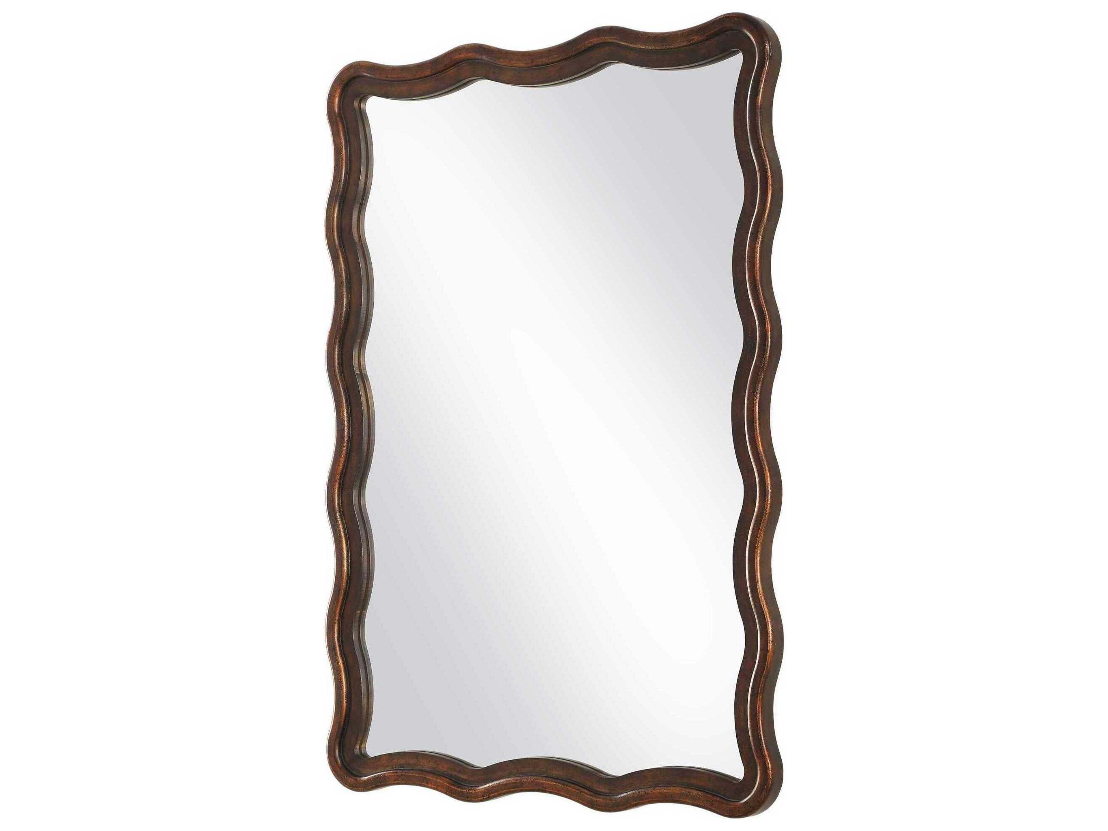 Luxecor Illumination Antique Bronze Gold Rectangular Wall Mirror