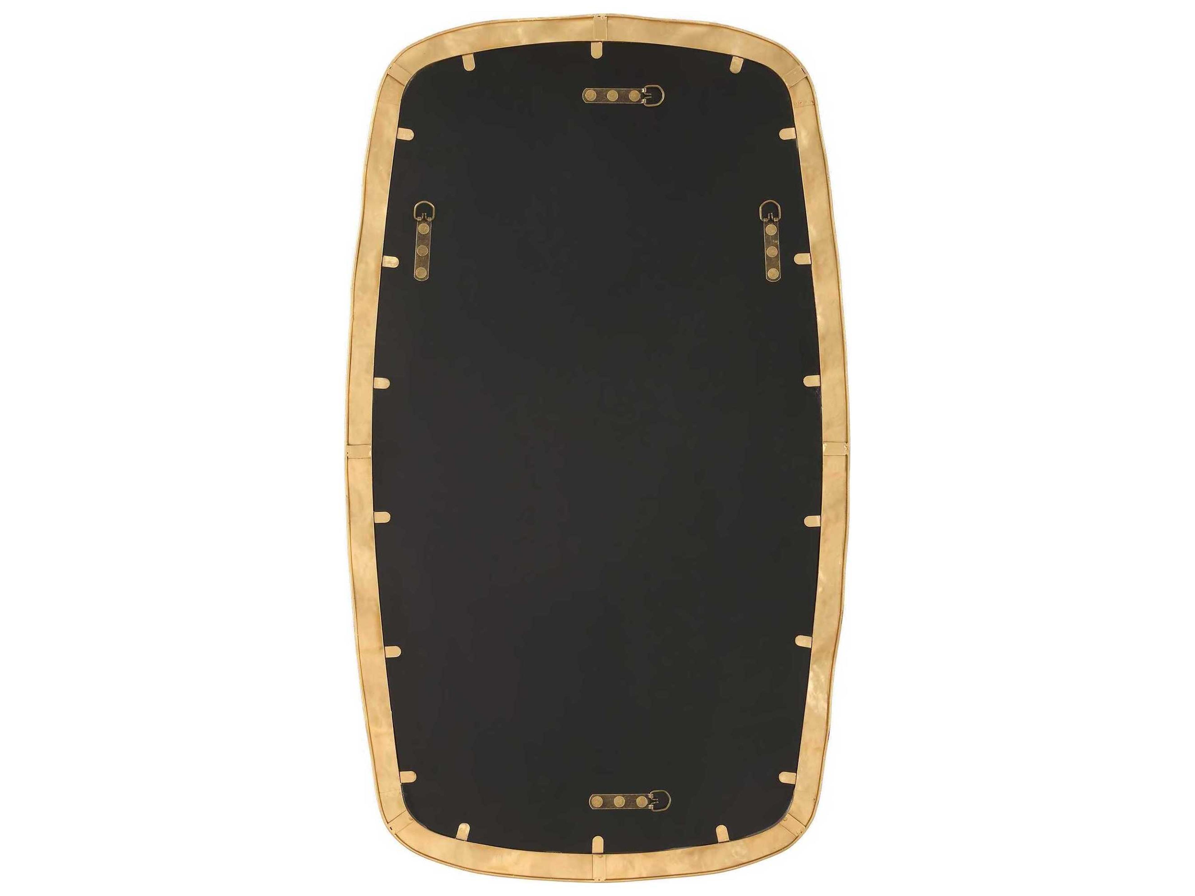 Luxecor Illumination Gold Leaf Rectangular Wall Mirror