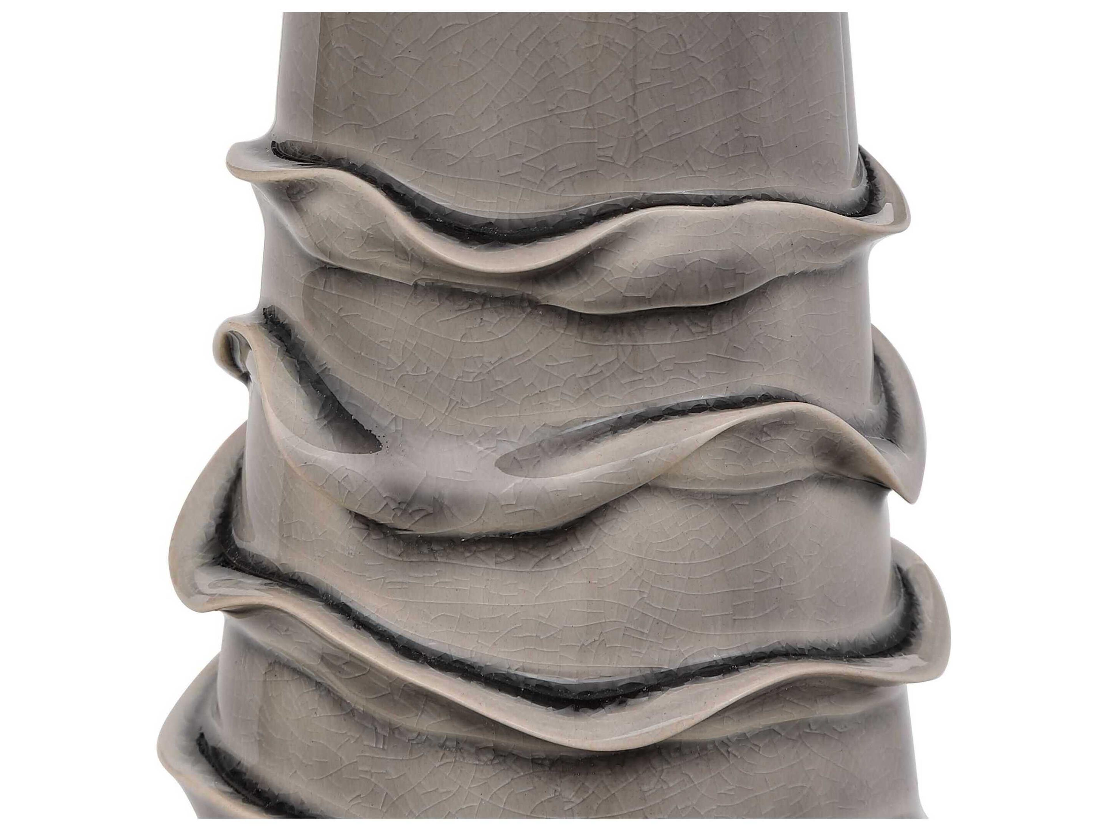 Luxecor Illumination Dove Gray Brushed Nickel Kd Round Drum Hardback Table Lamp