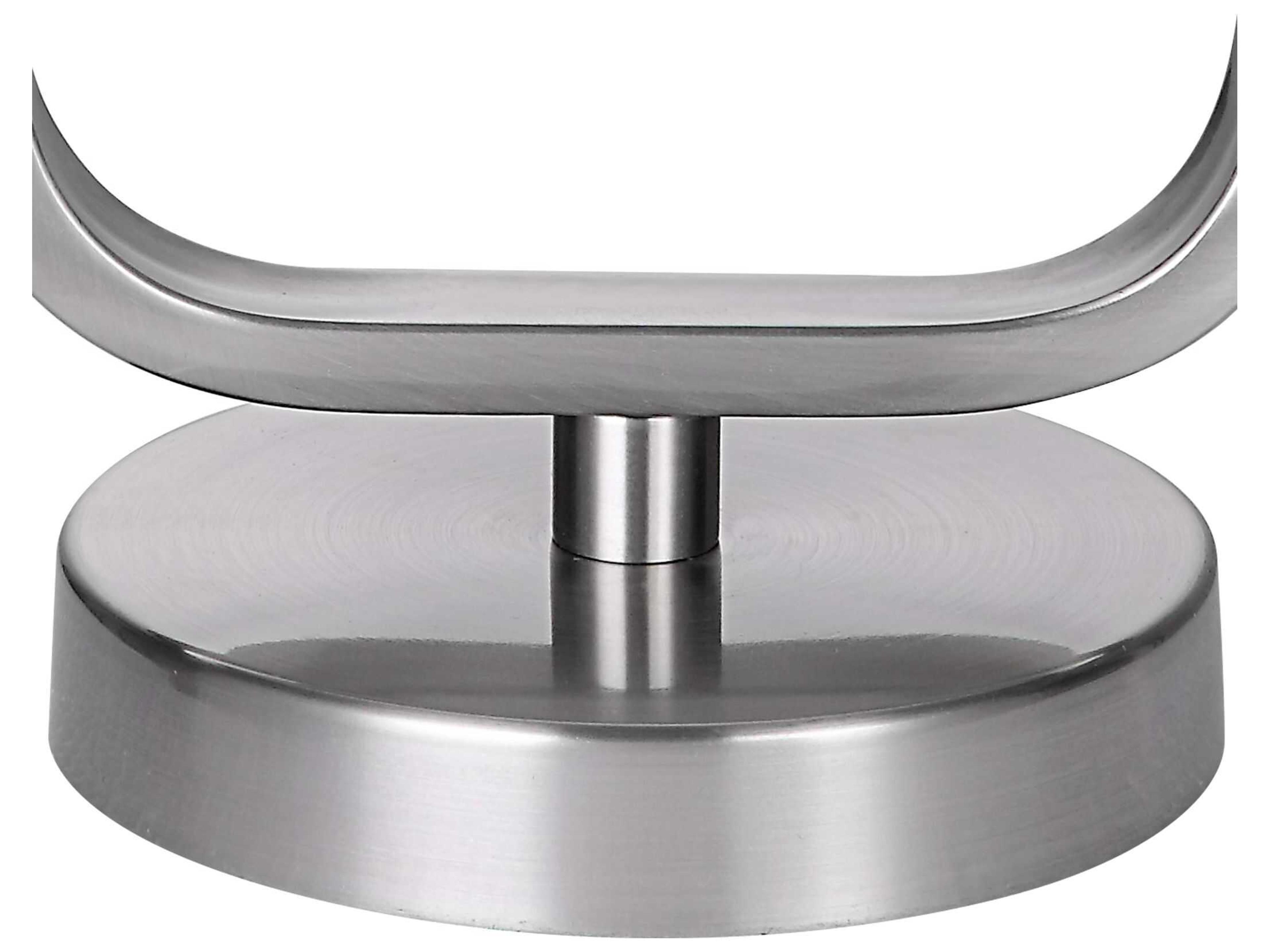 Luxecor Illumination Brushed Nickel Round Hardback Buffet Lamp