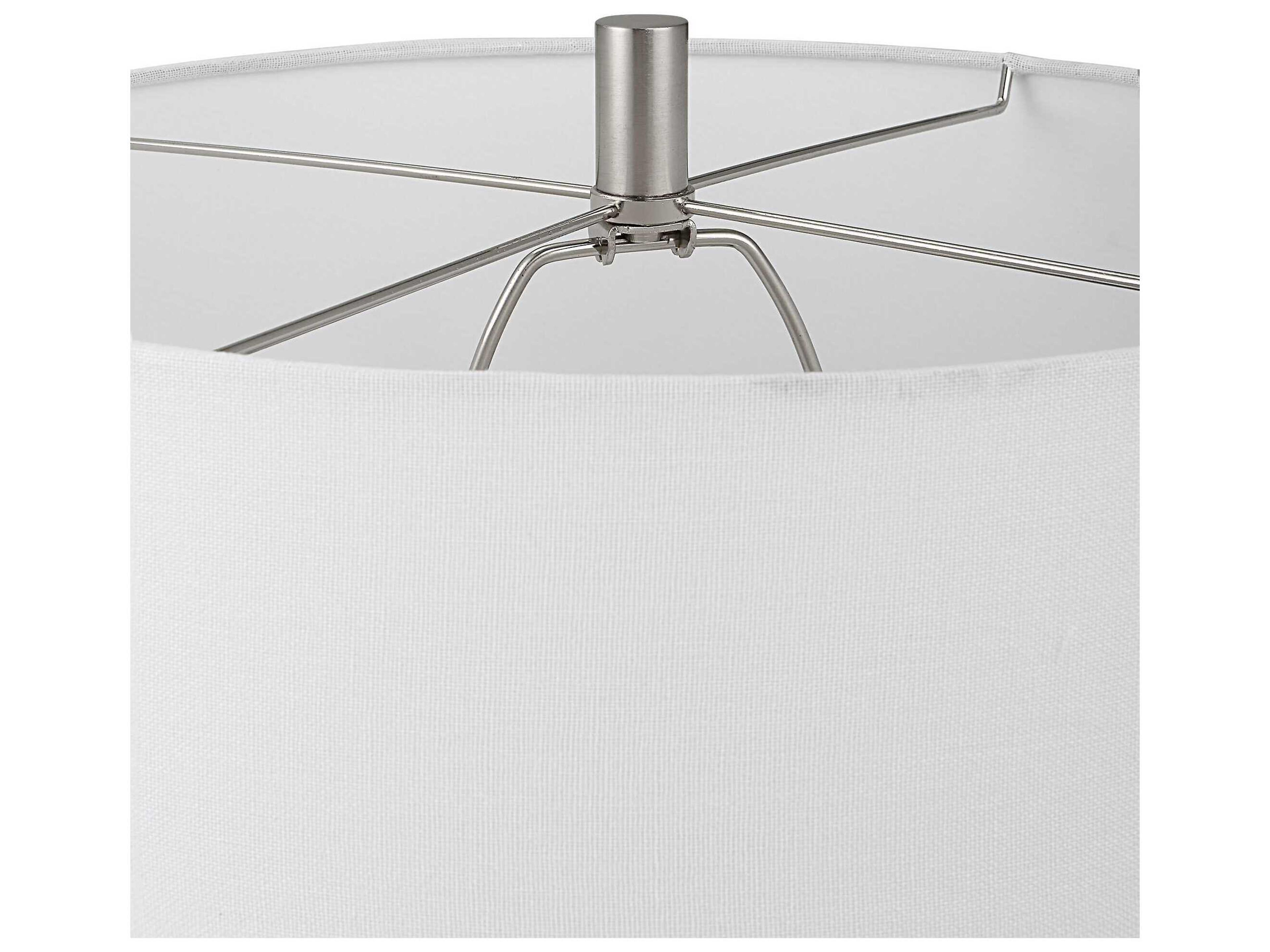 Luxecor Illumination Blue Round Hardback Buffet Lamp