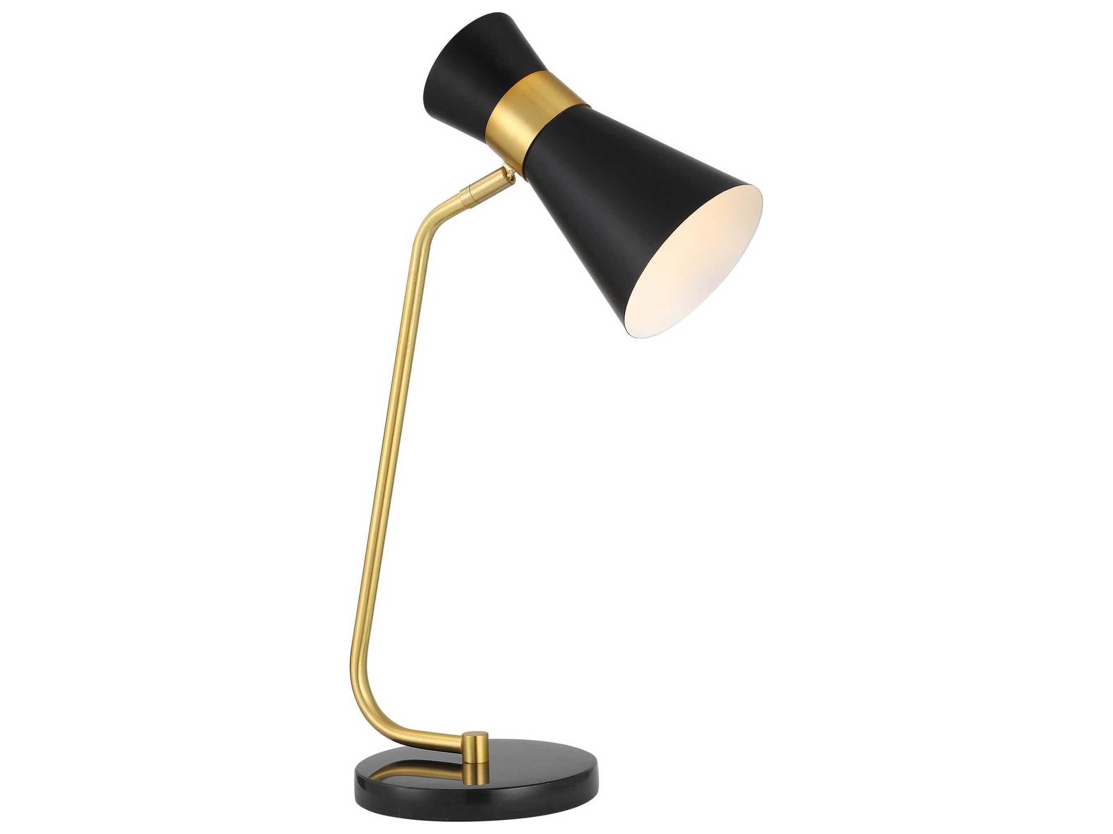 Luxecor Illumination Gold Black Desk Lamp
