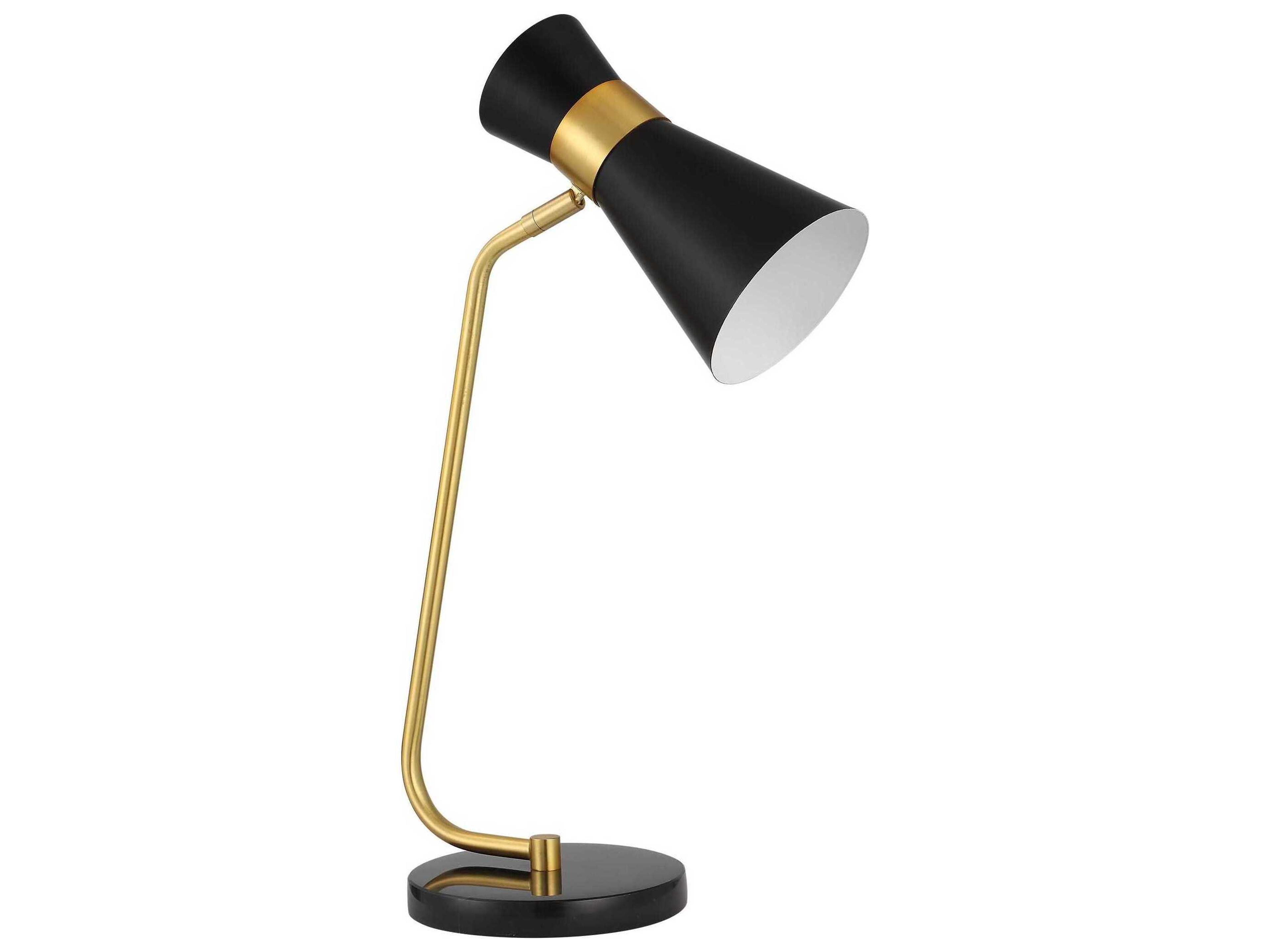 Luxecor Illumination Gold Black Desk Lamp