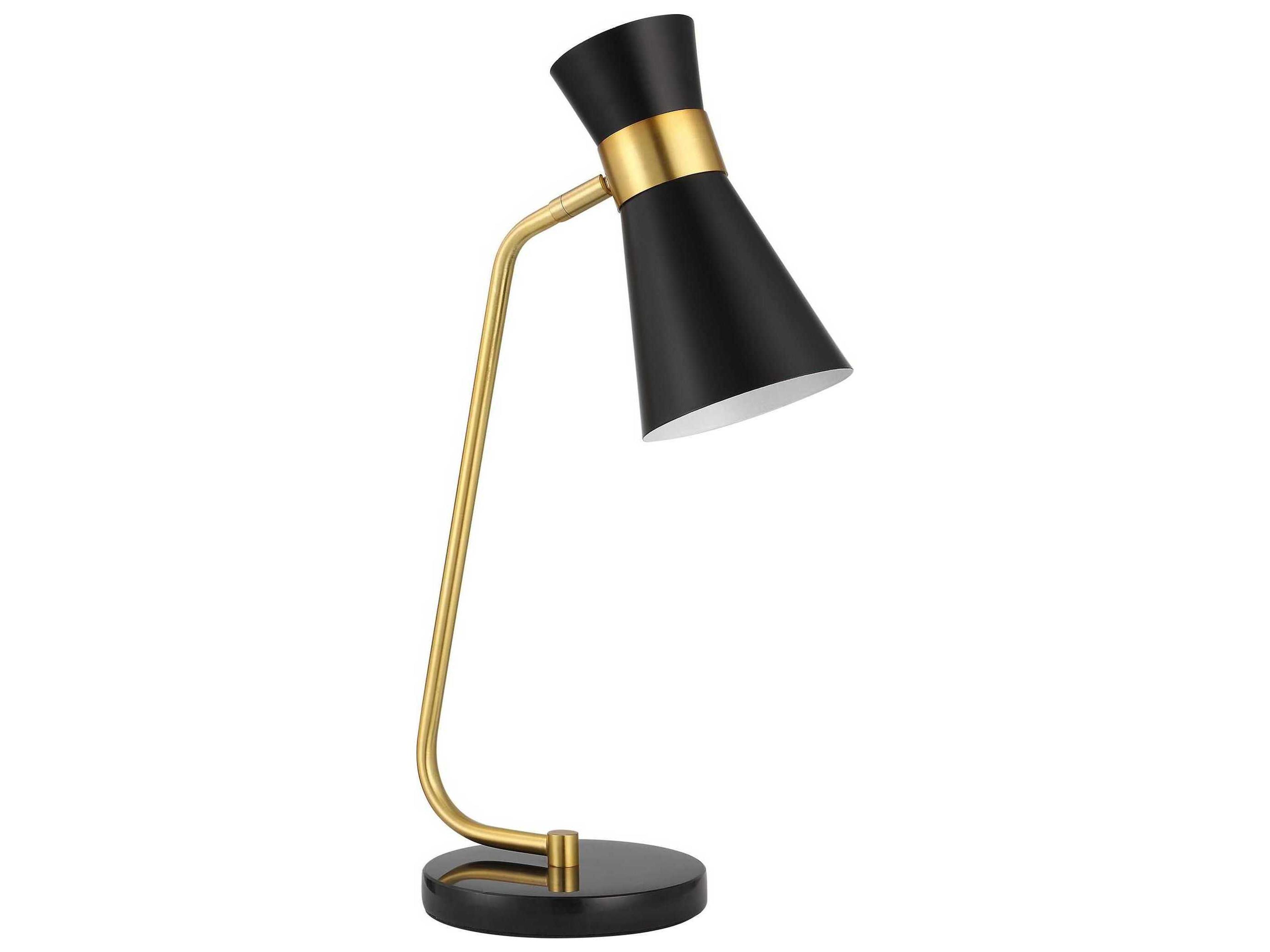 Luxecor Illumination Gold Black Desk Lamp