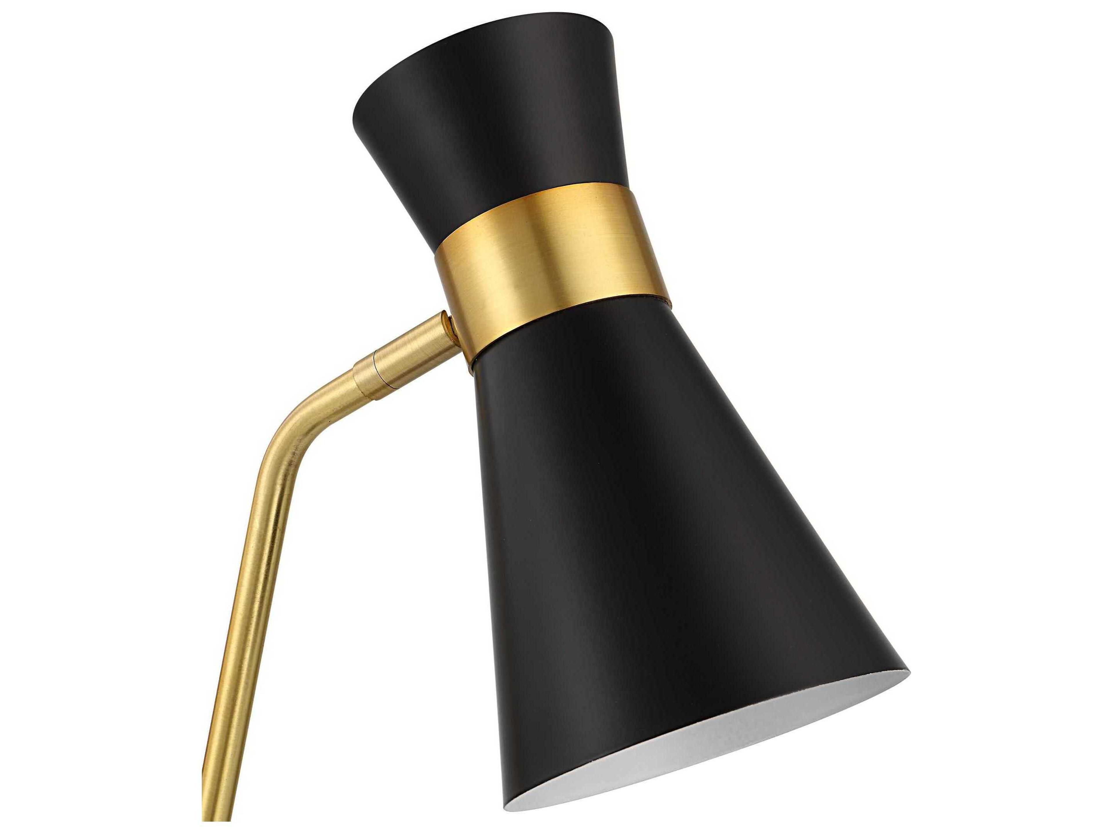 Luxecor Illumination Gold Black Desk Lamp