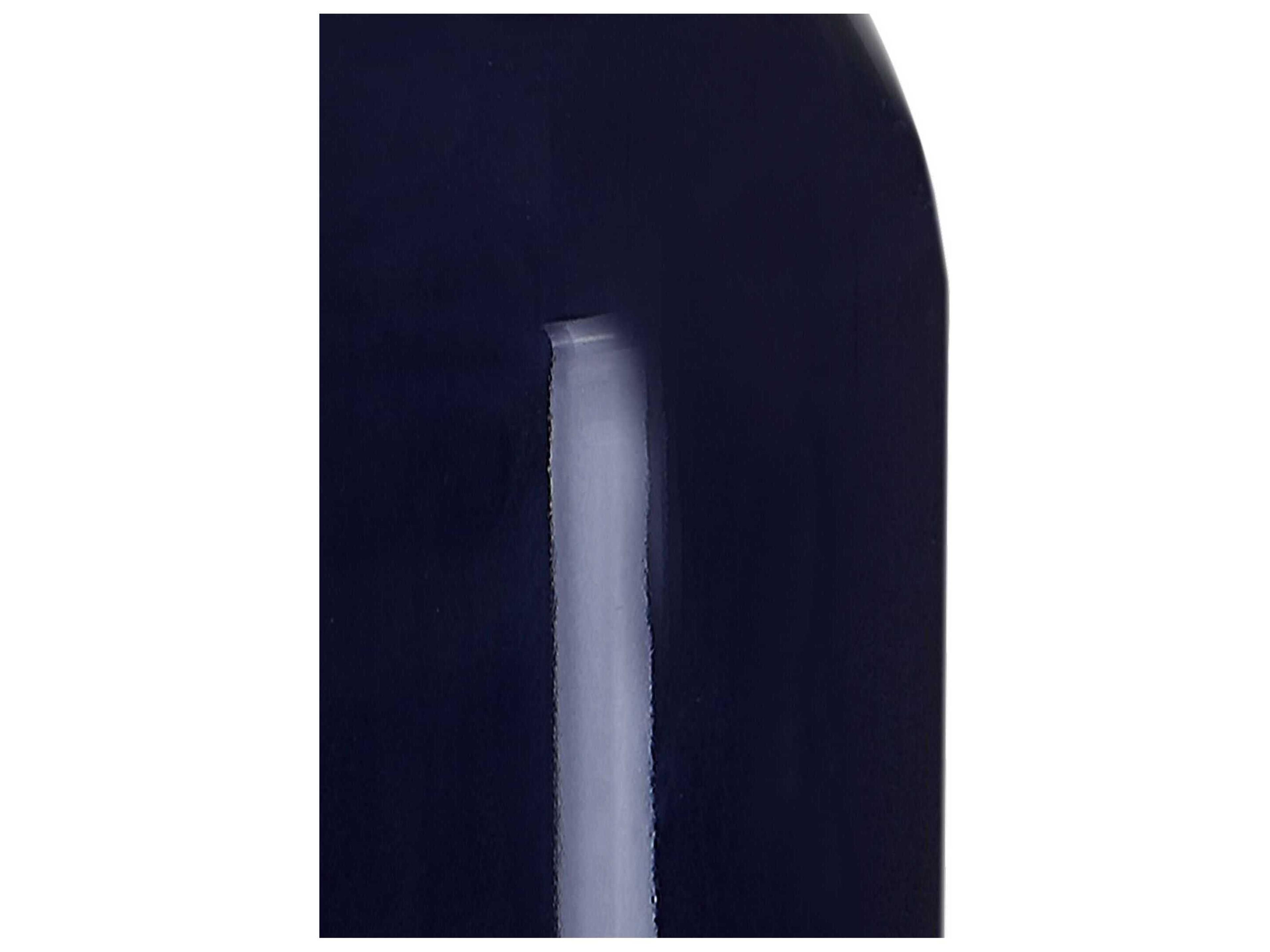 Luxecor Illumination Navy Blue Round Hardback Buffet Lamp