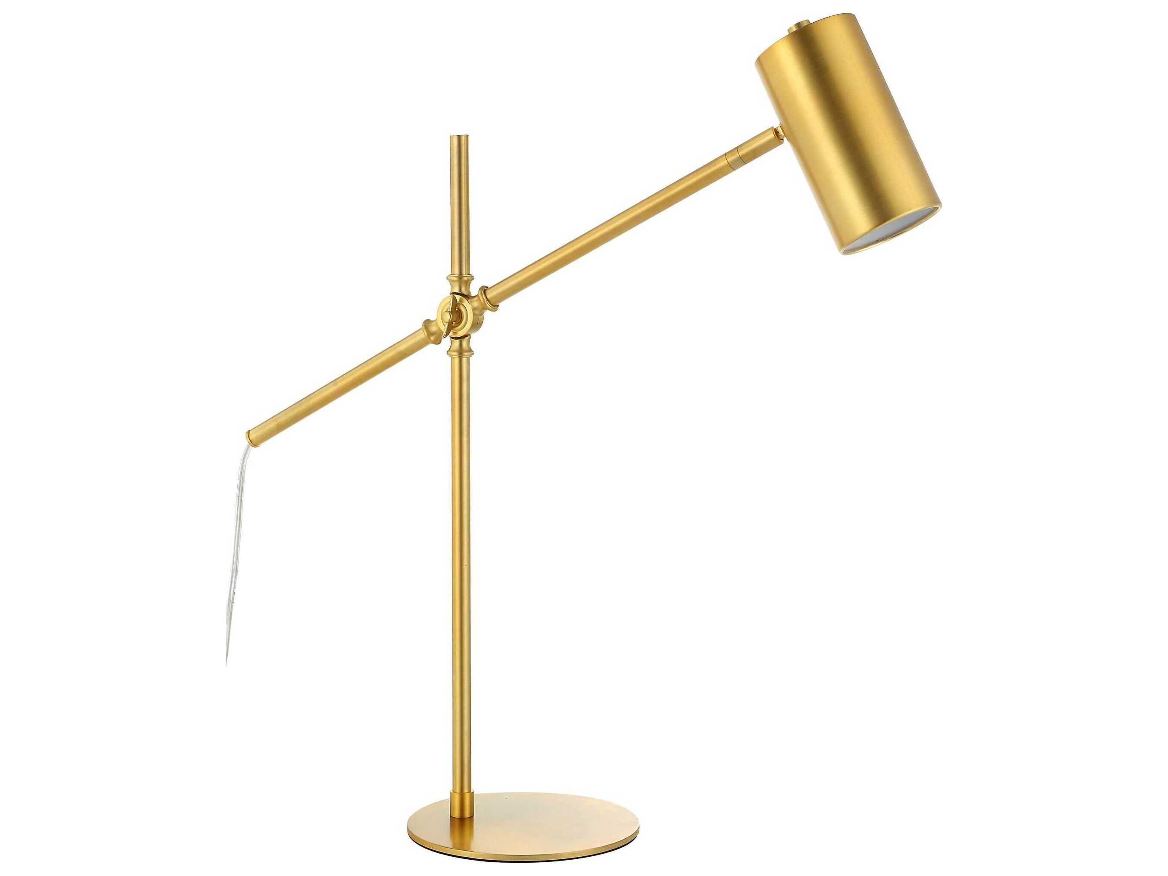 Luxecor Illumination Brushed Gold Desk Lamp