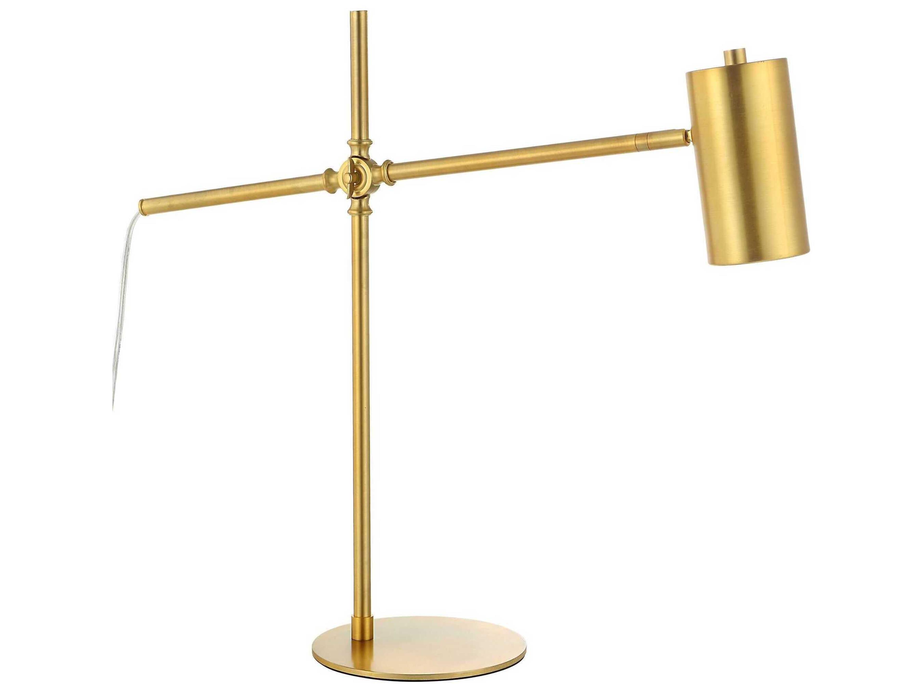 Luxecor Illumination Brushed Gold Desk Lamp