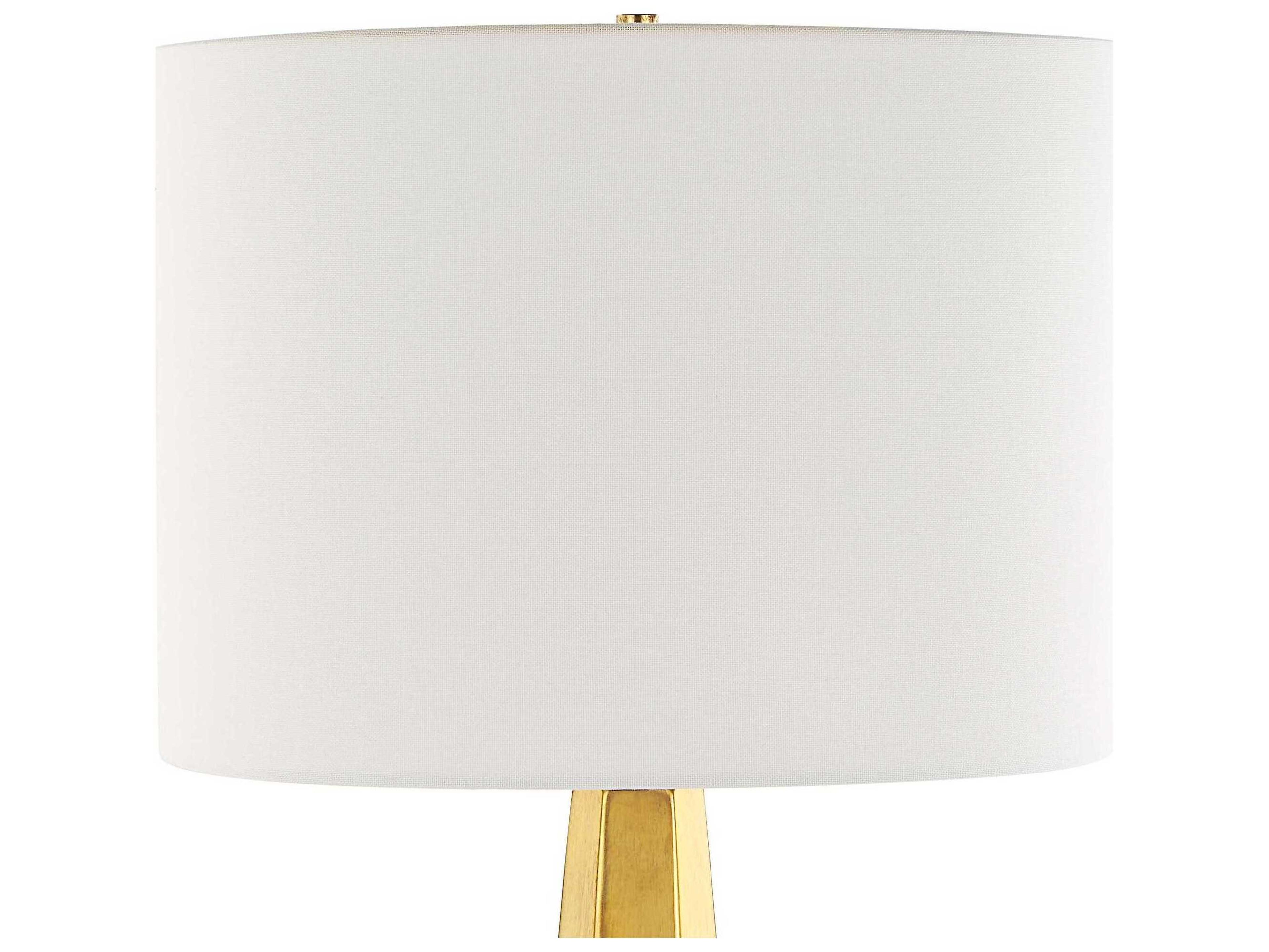 Luxecor Illumination Gold Round Drum Hardback Buffet Lamp