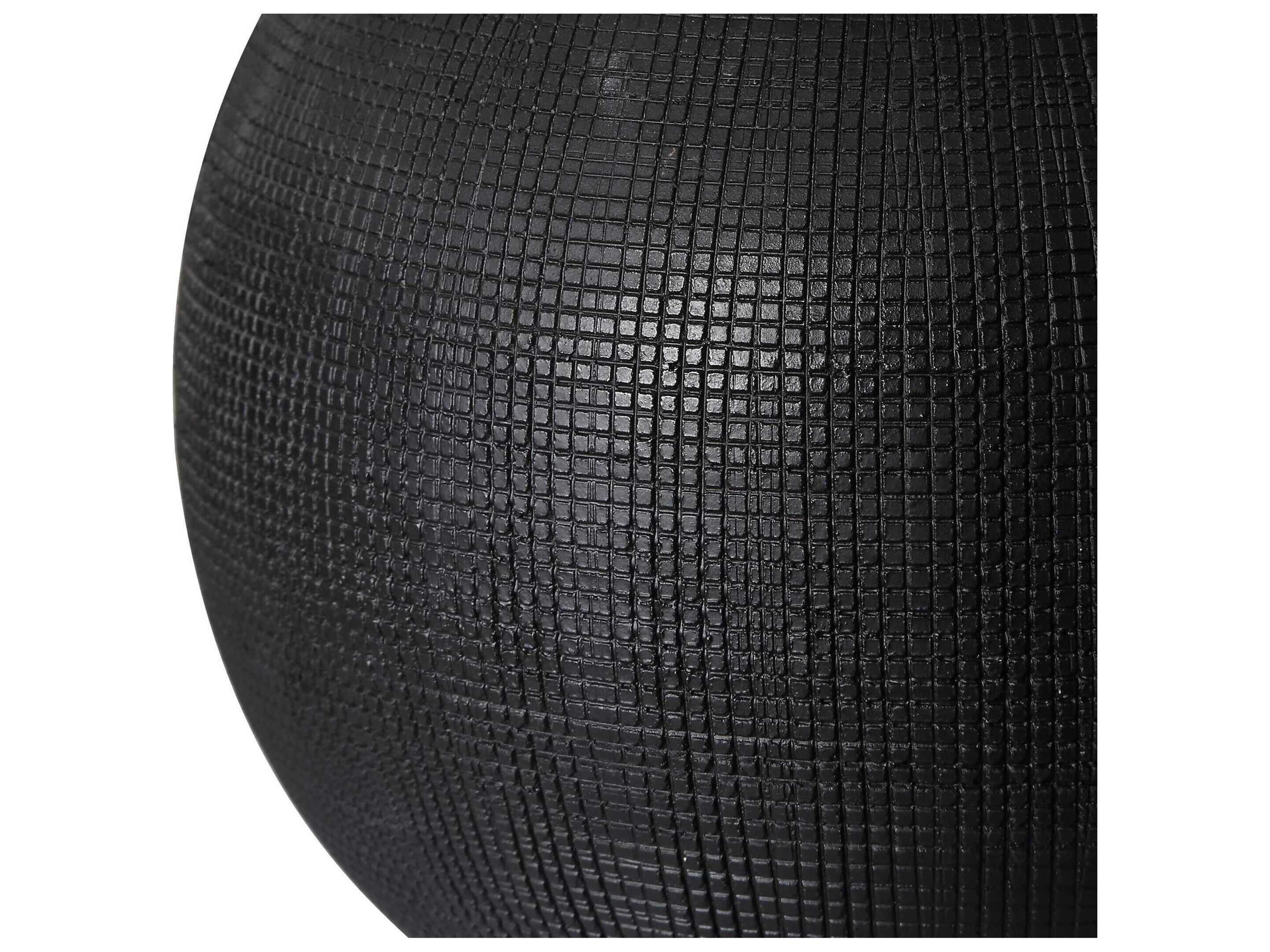 Luxecor Illumination Matte Black Chalk White Drum Hardback Rolled Edge Table Lamp