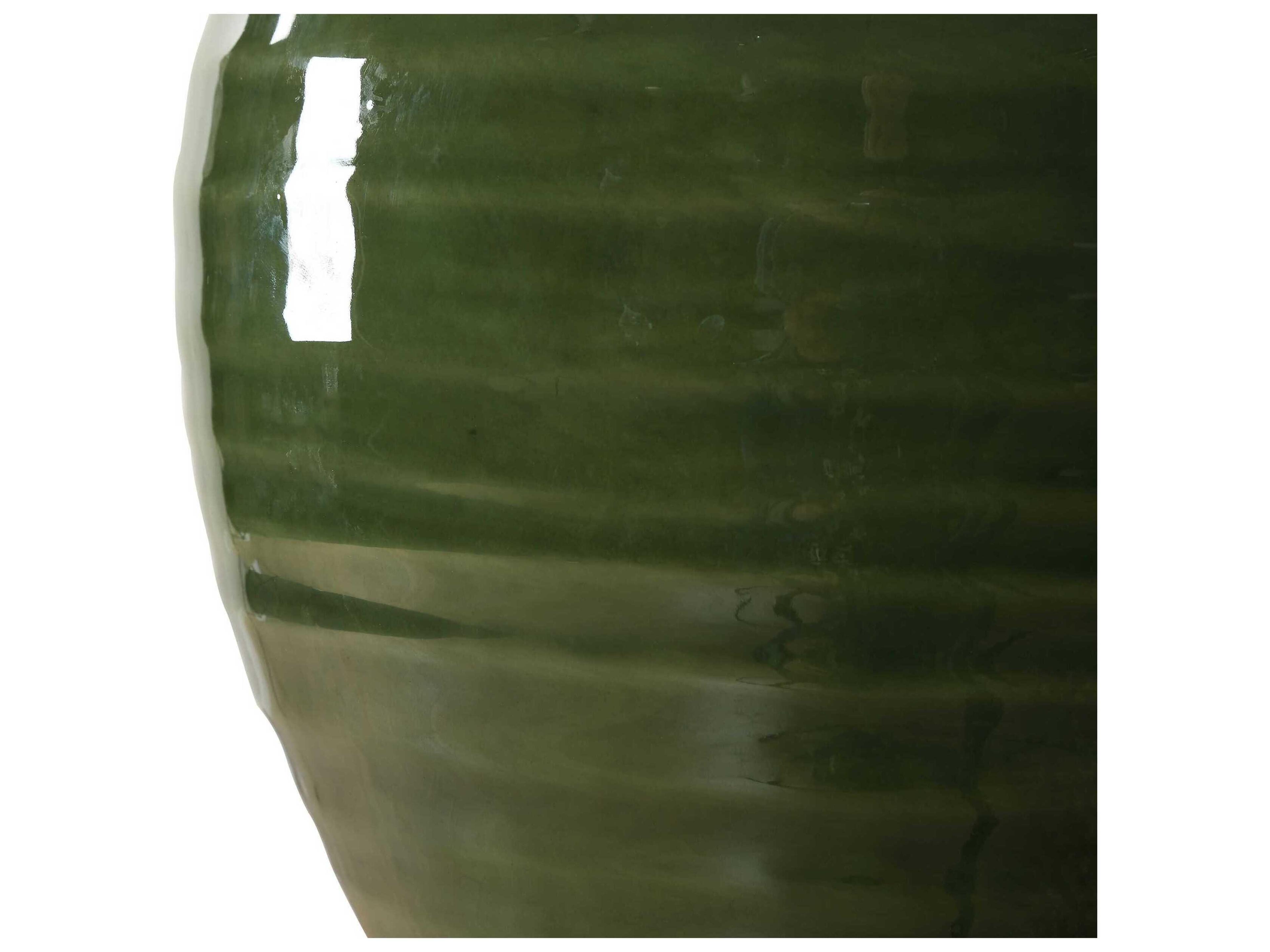 Luxecor Illumination Moss Green Round Hardback Shade Table Lamp