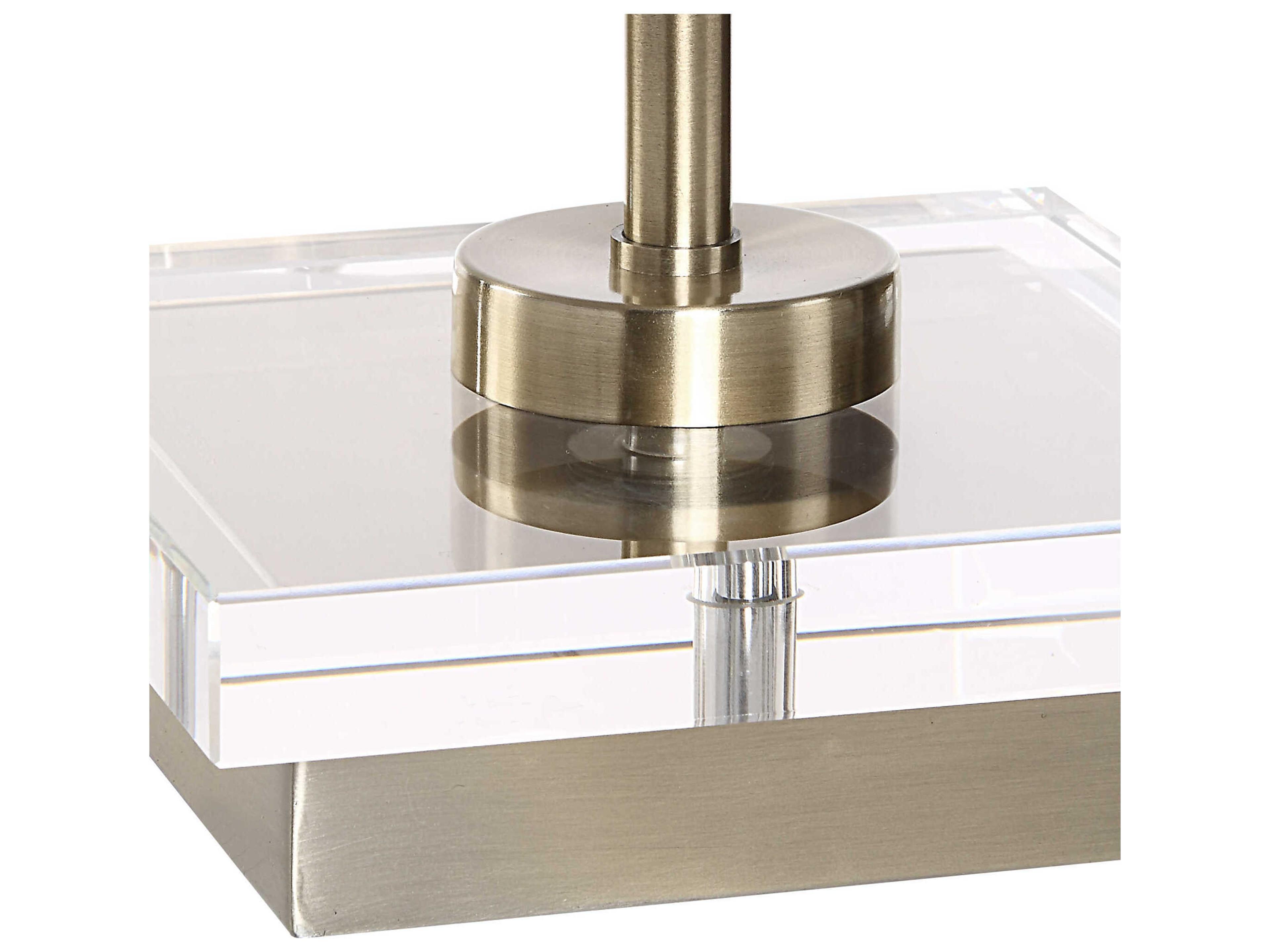 Luxecor Illumination Antique Brass Round Hardback Buffet Lamp