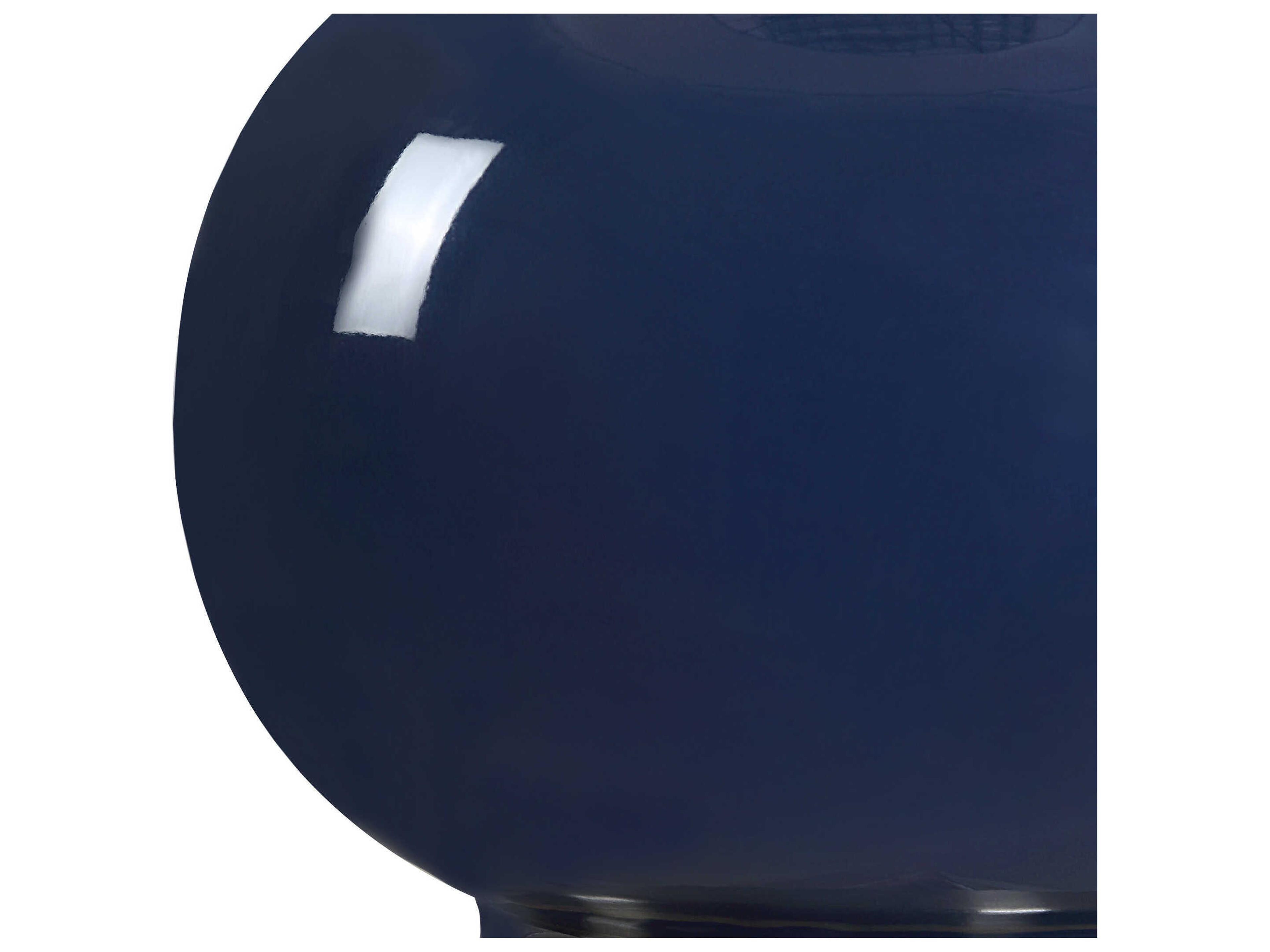 Luxecor Illumination Navy Blue Round Hardback Buffet Lamp