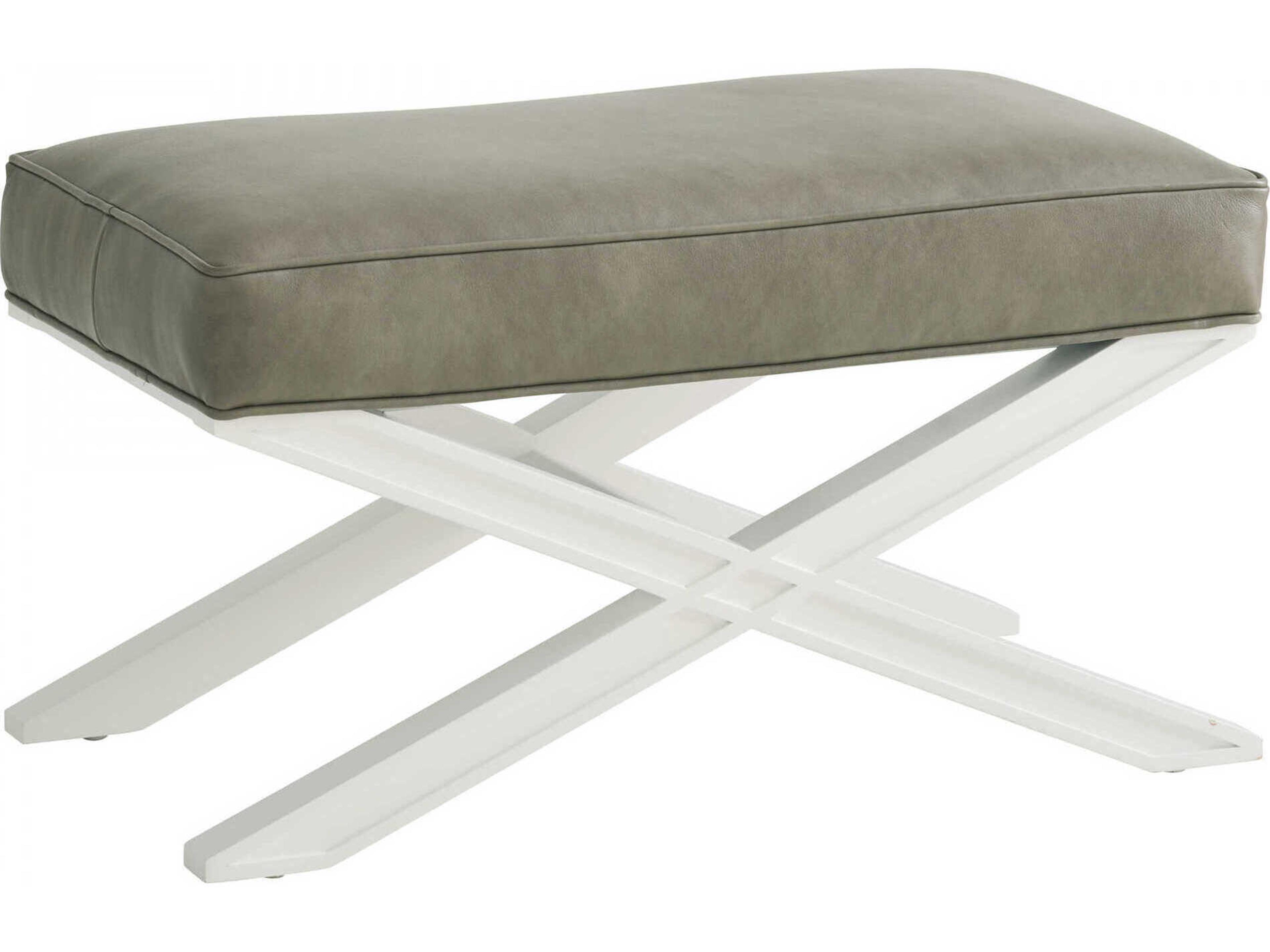 Avondale Sanibel Leather Ottoman