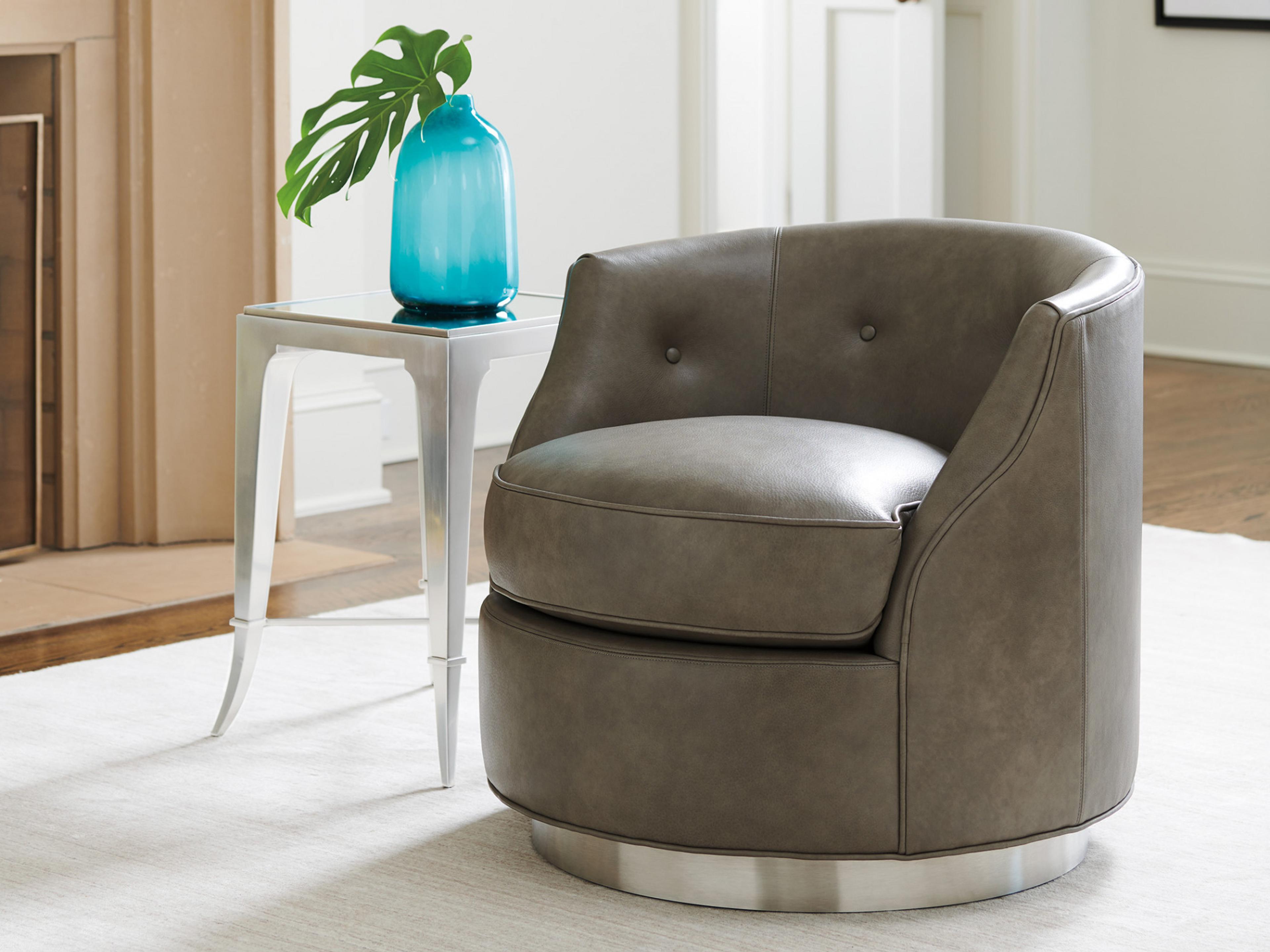 Lexington Avondale Swivel Leather Accent Chair