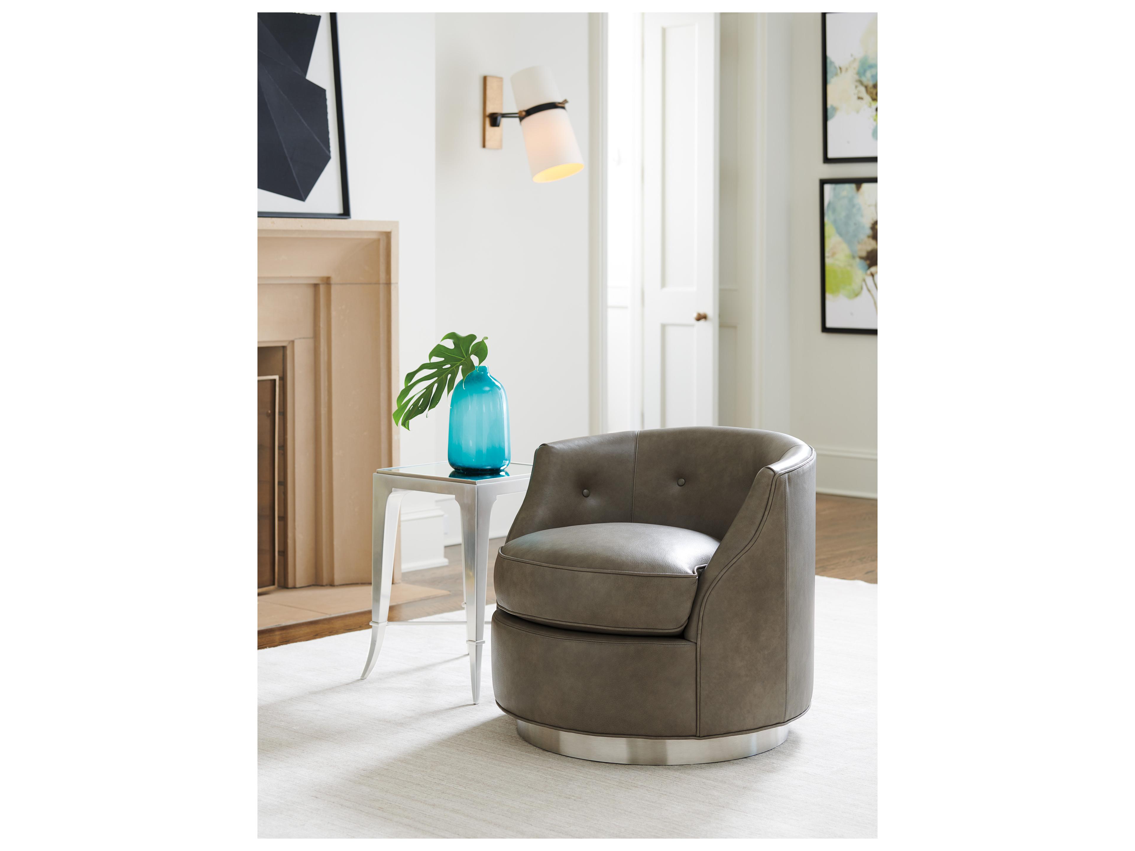 Lexington Avondale Piper Leather Swivel Chair