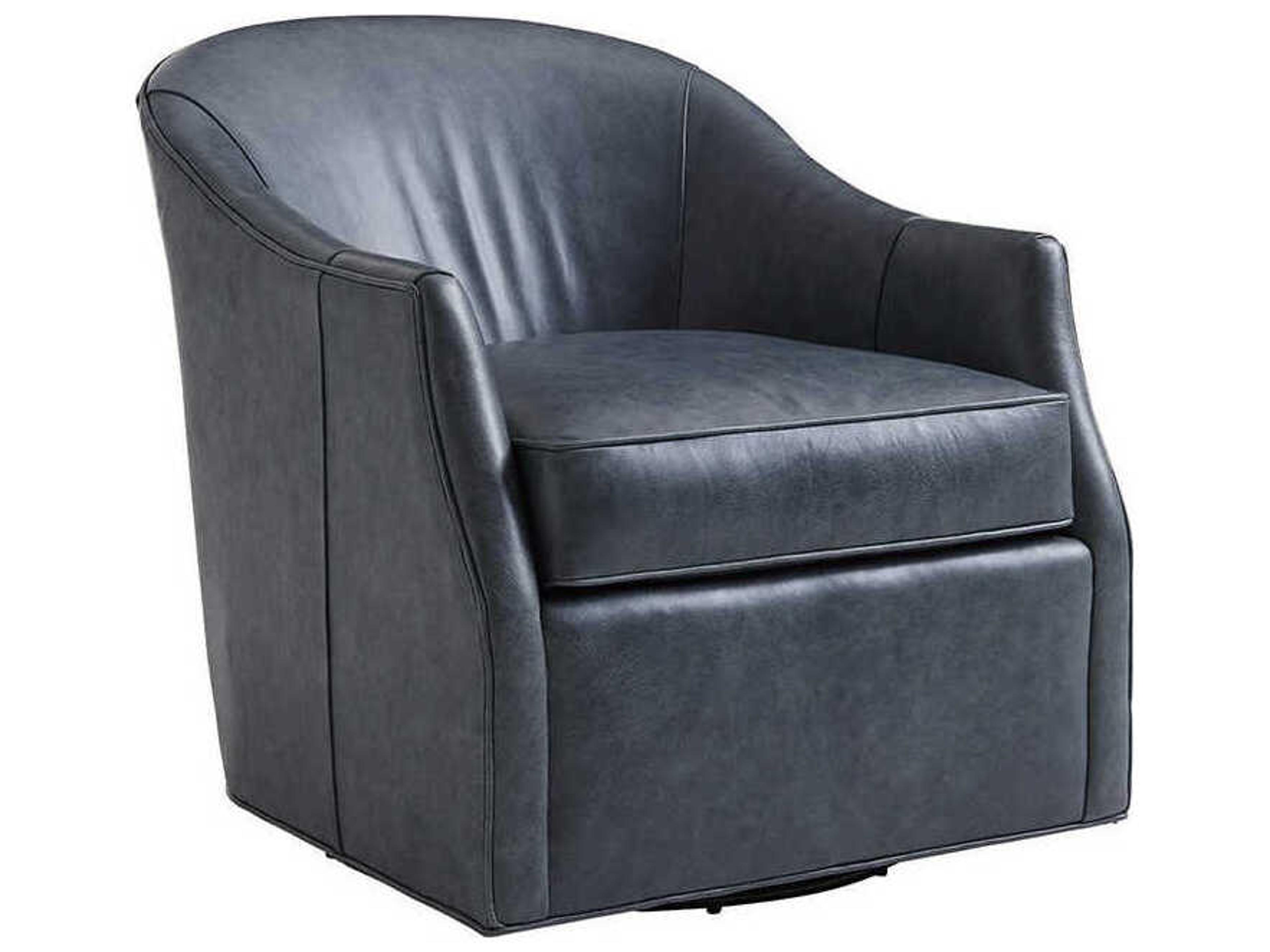 Ariana Swivel Leather Accent Chair