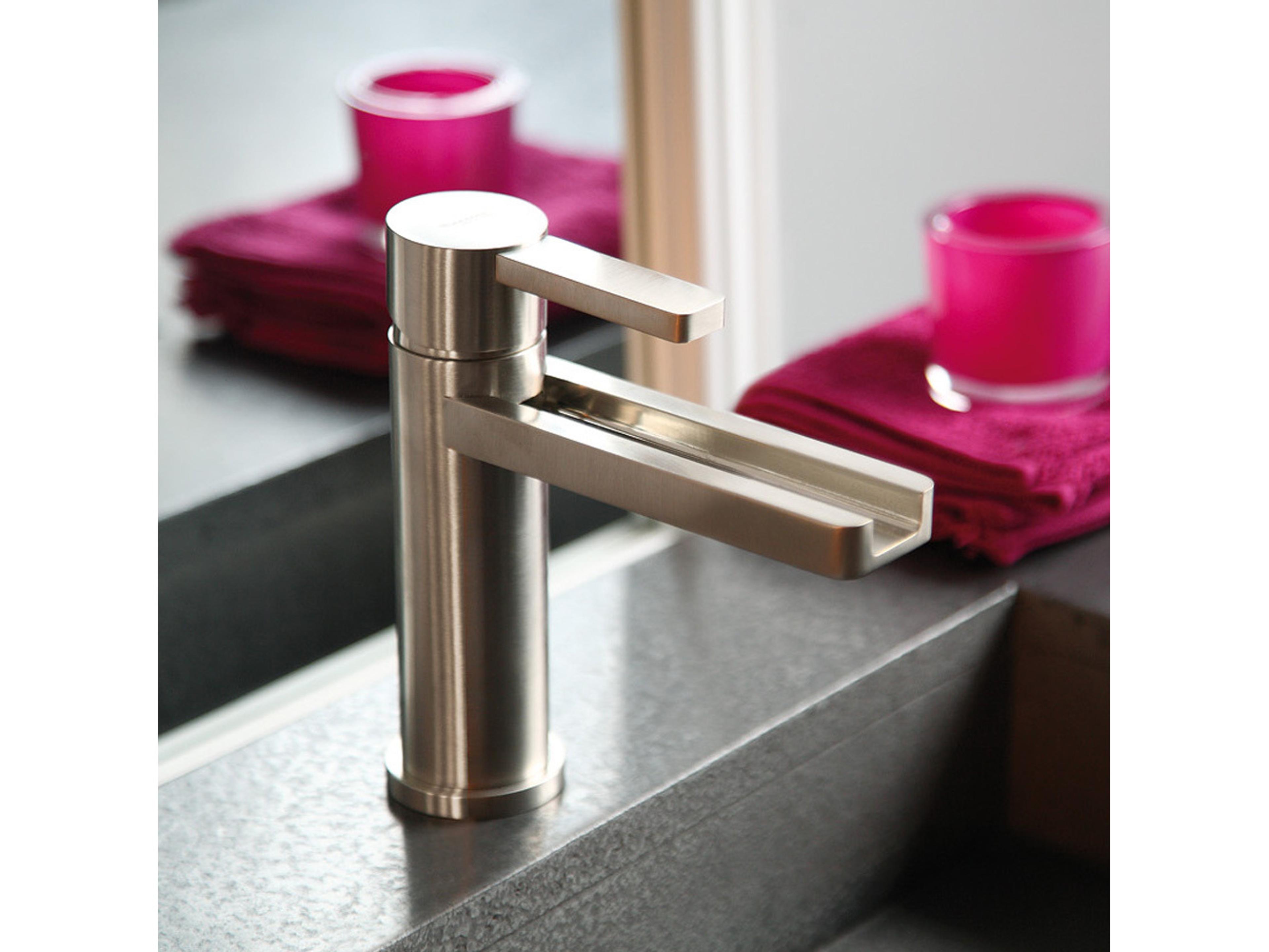 Nobilezza Luxury Waterfall Bathroom Faucet  Brushed Nickel