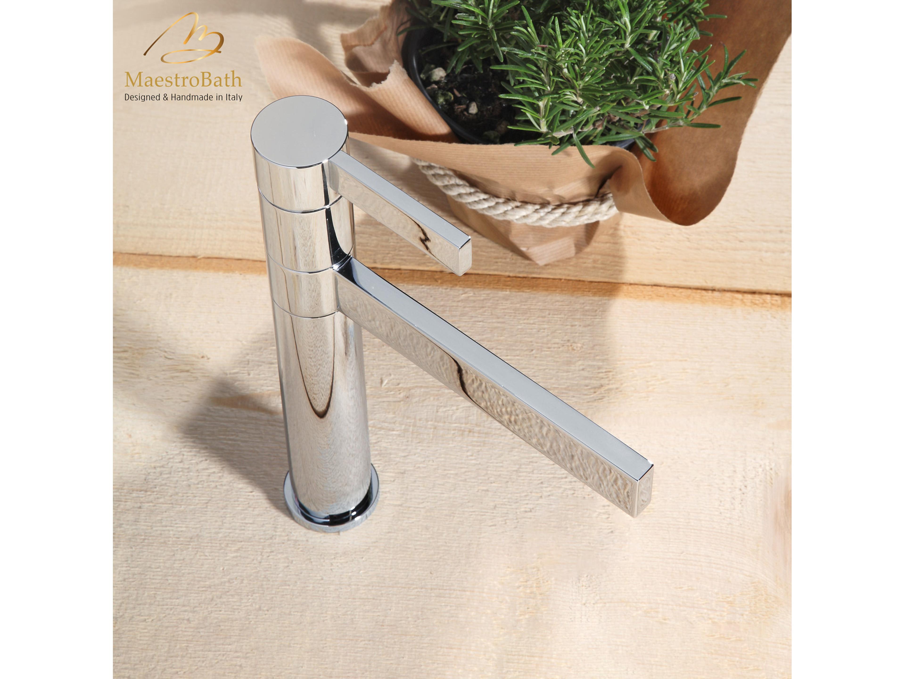 Divinora Modern Kitchen Faucet Single  Chrome