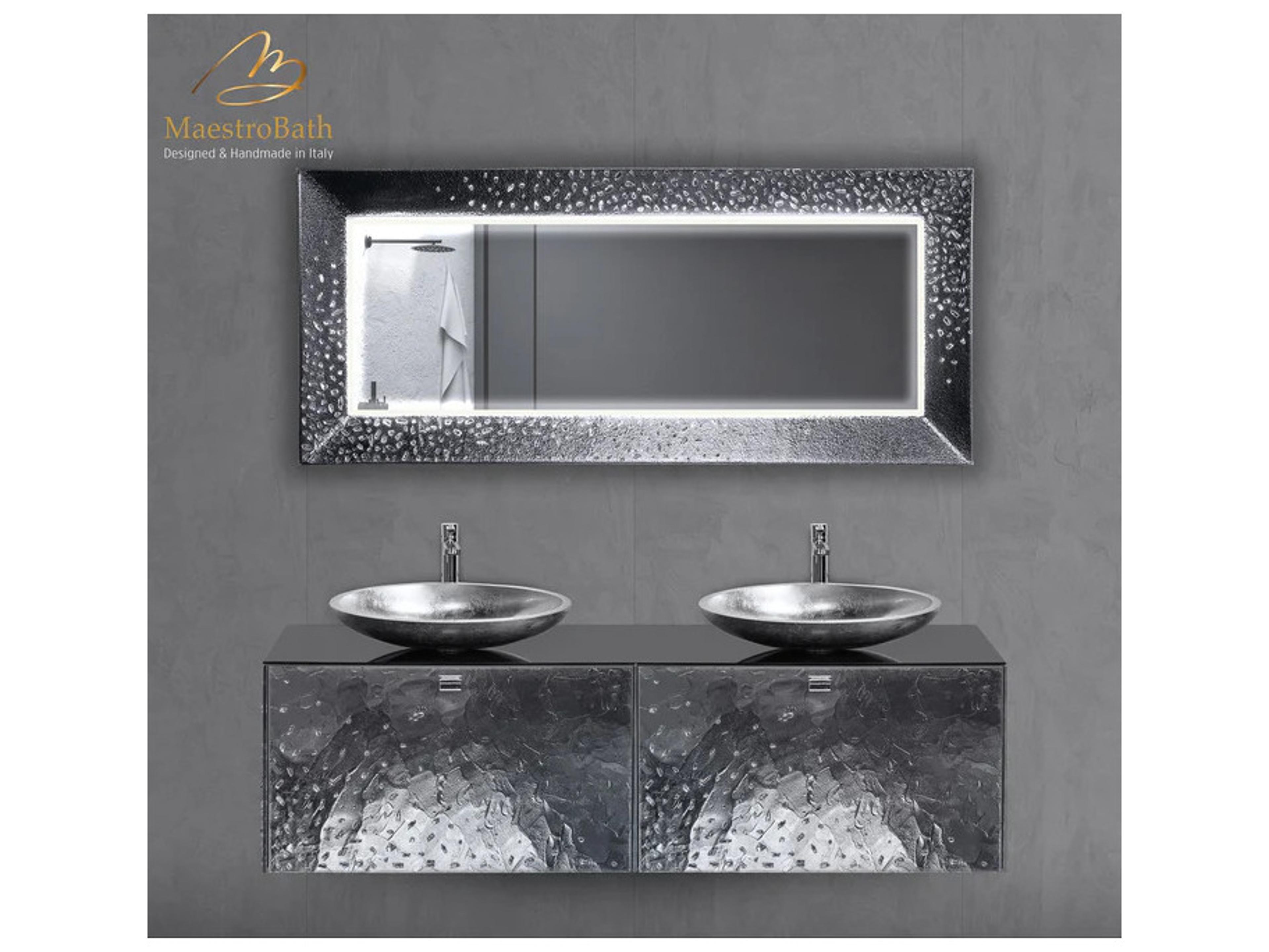 Maestro BathPerlata Double Mirror 66" X 29"