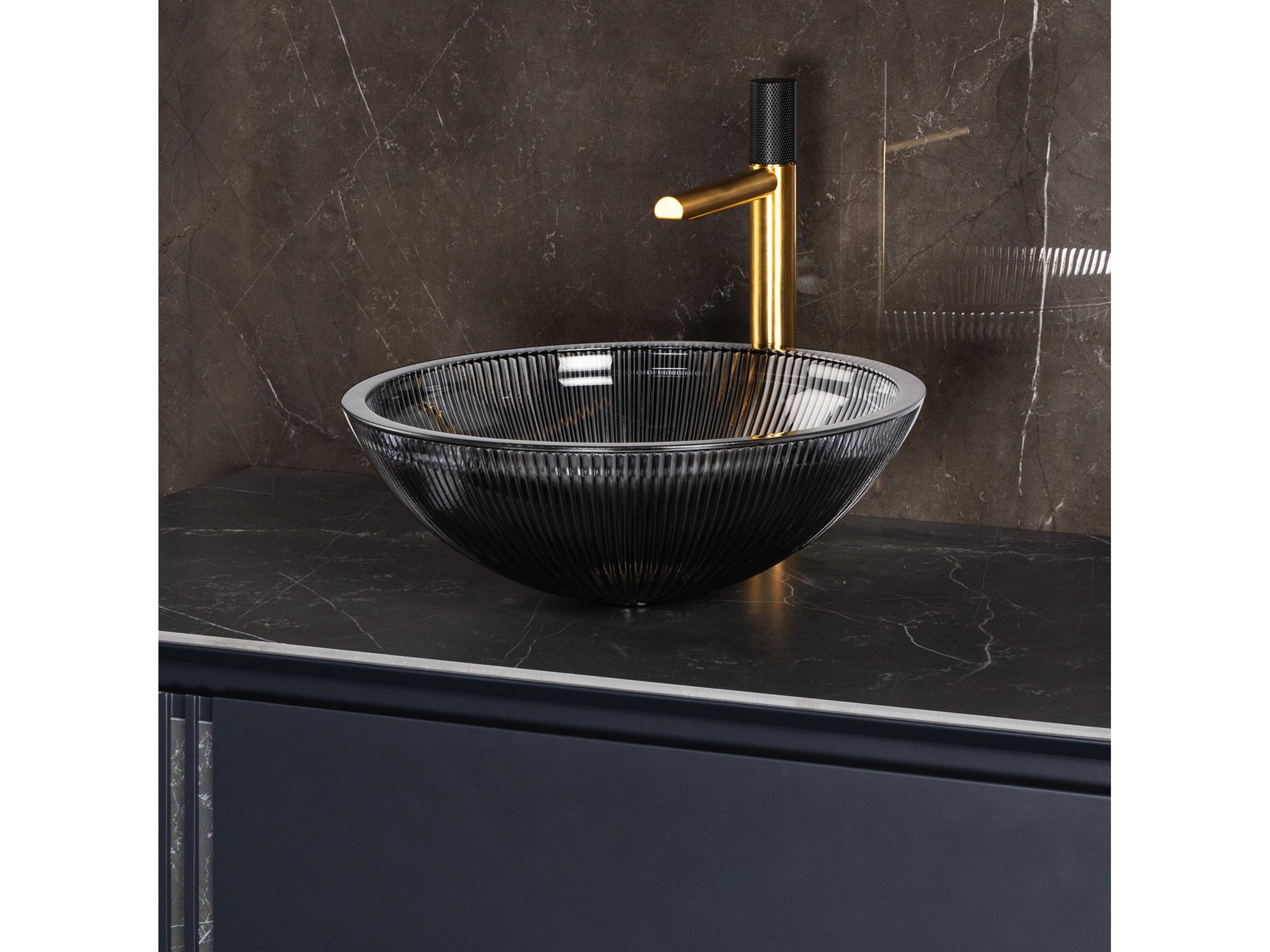 Maestro BathAllegrezza Luxury Round Vessel Sink  Black