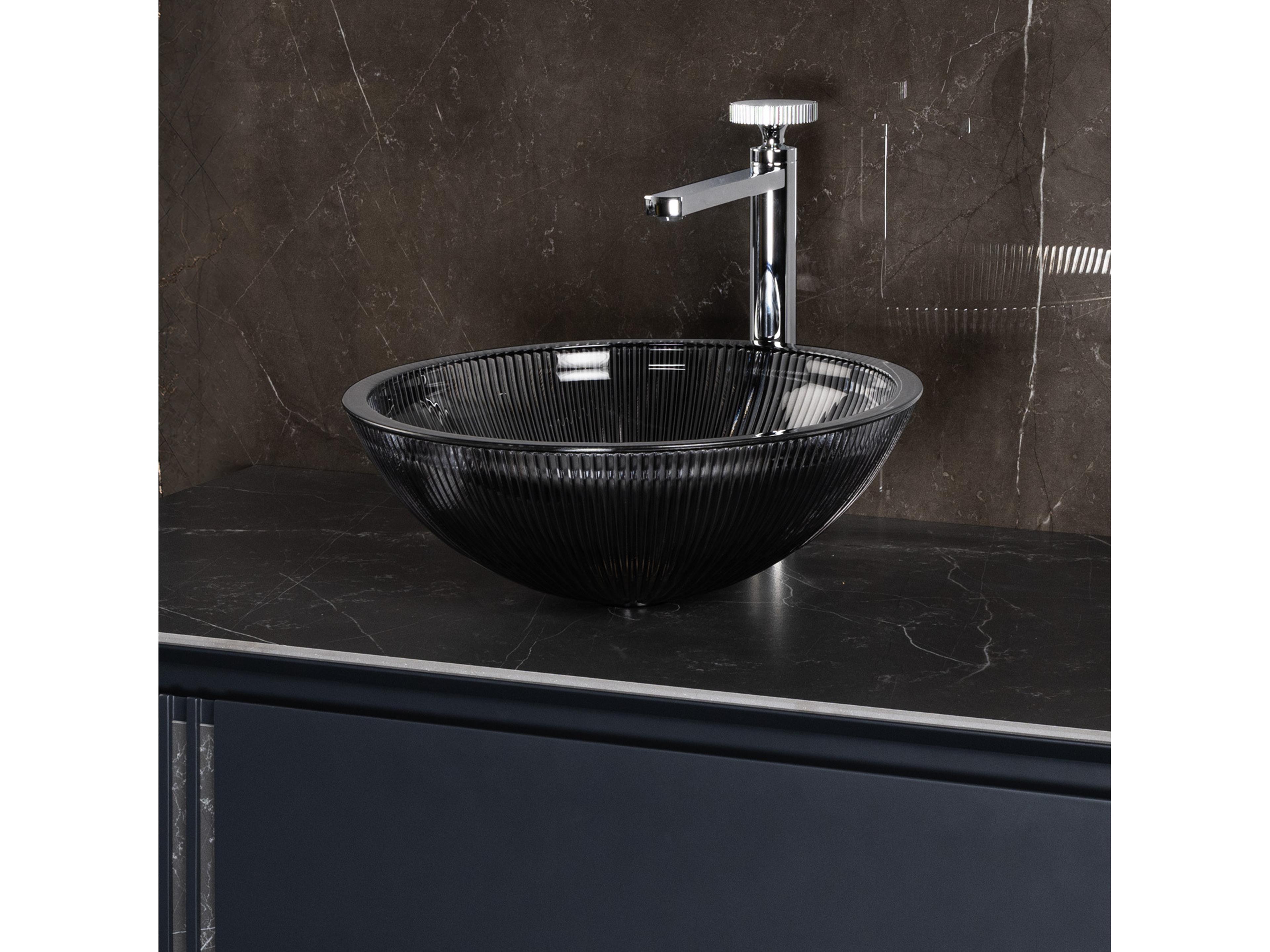 Maestro BathAllegrezza Luxury Round Vessel Sink  Black