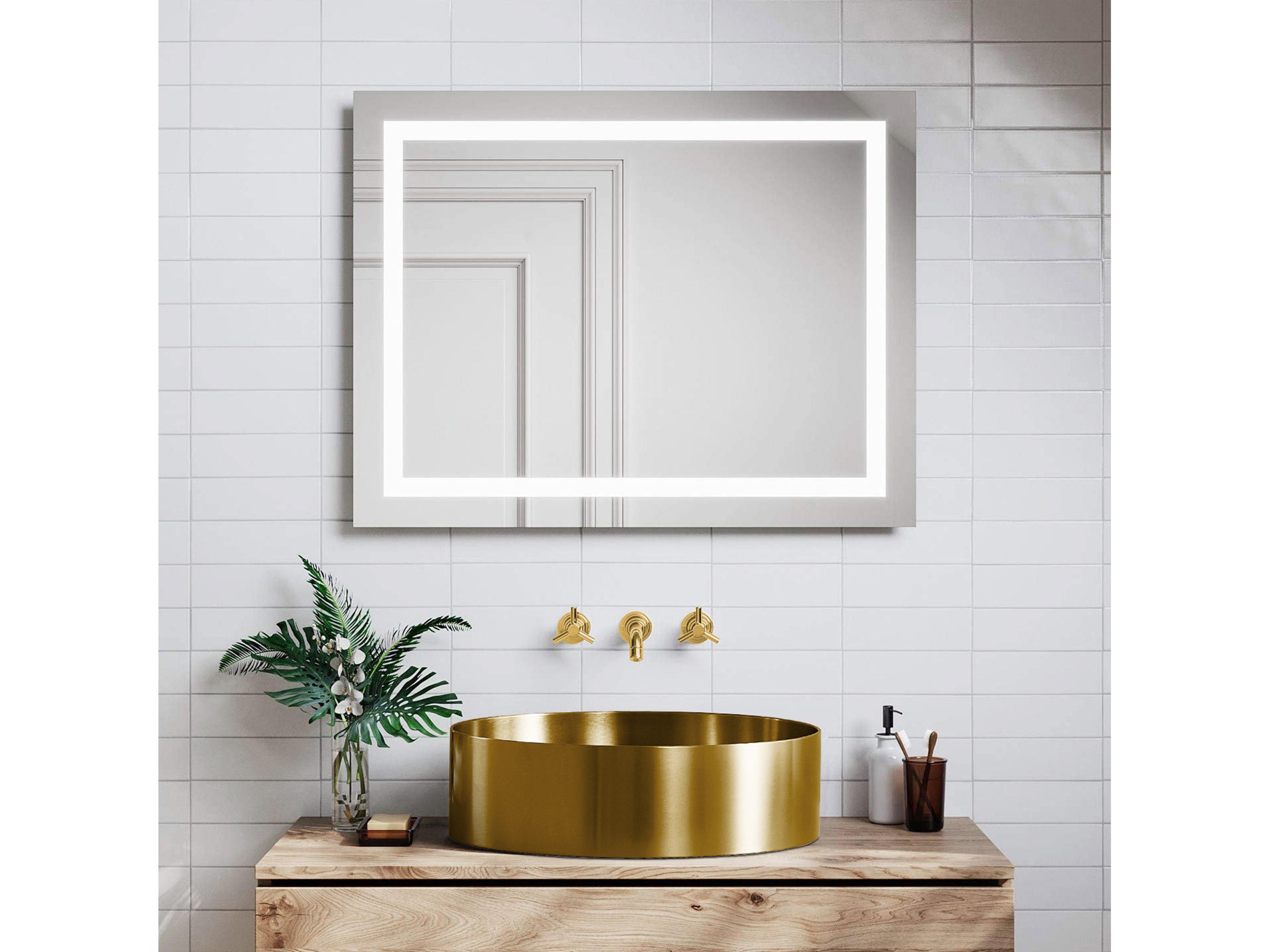 Luminesca Modern Round Vessel Sink  Brushed Rose Gold