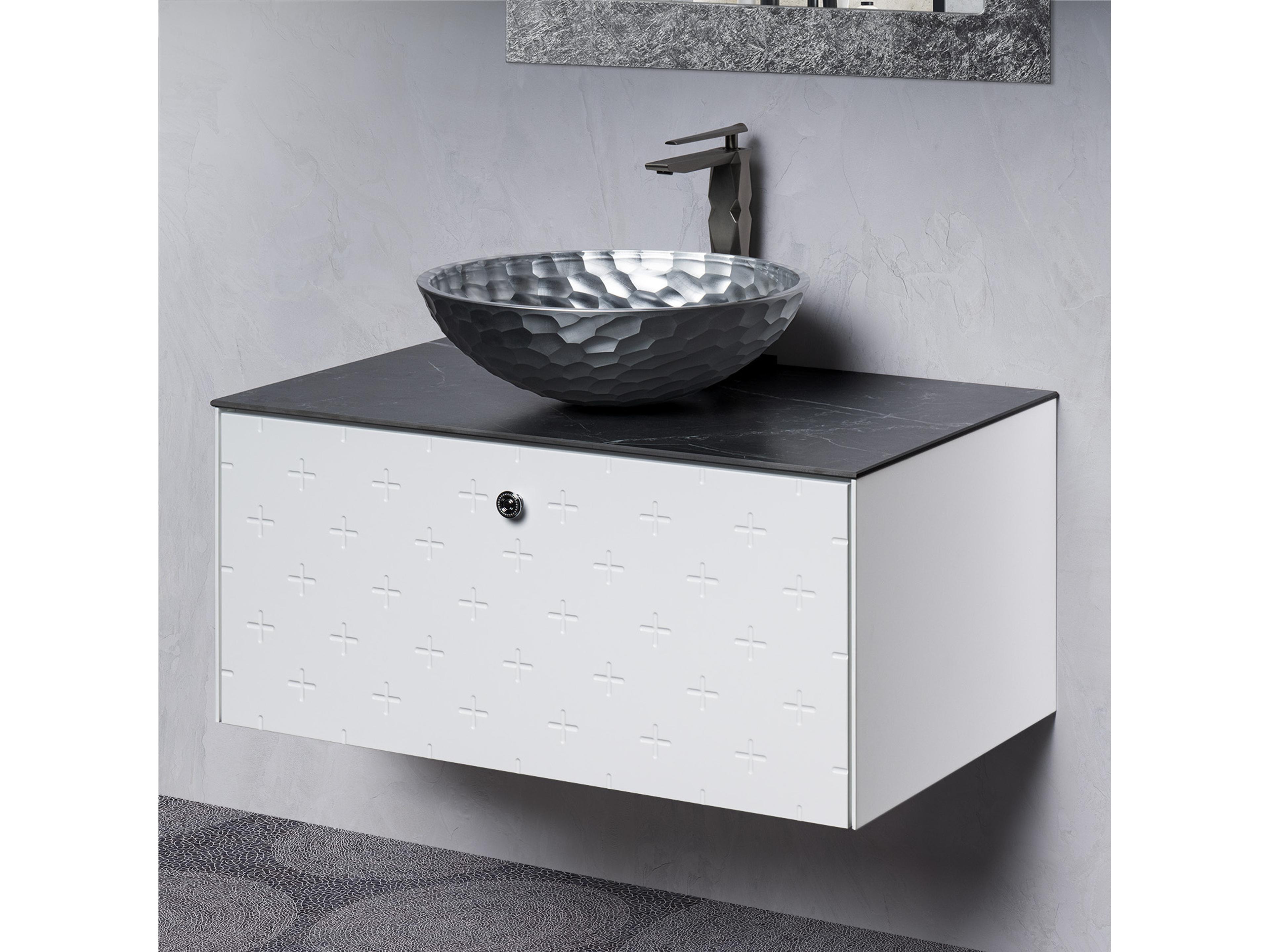 Poesia Modern Bathroom Vanity  White  32