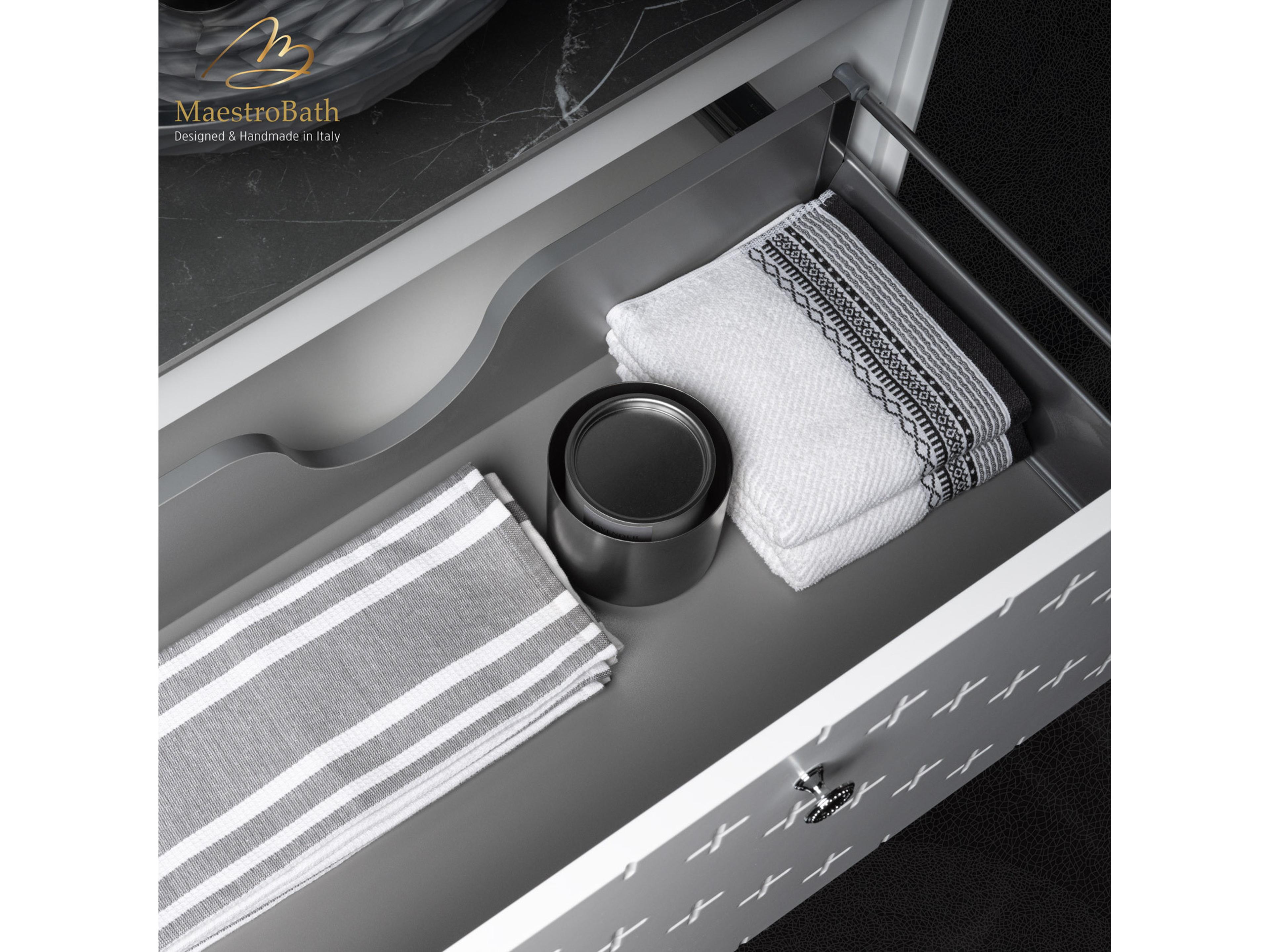 Maestro BathPoesia Modern Bathroom Vanity  White  32