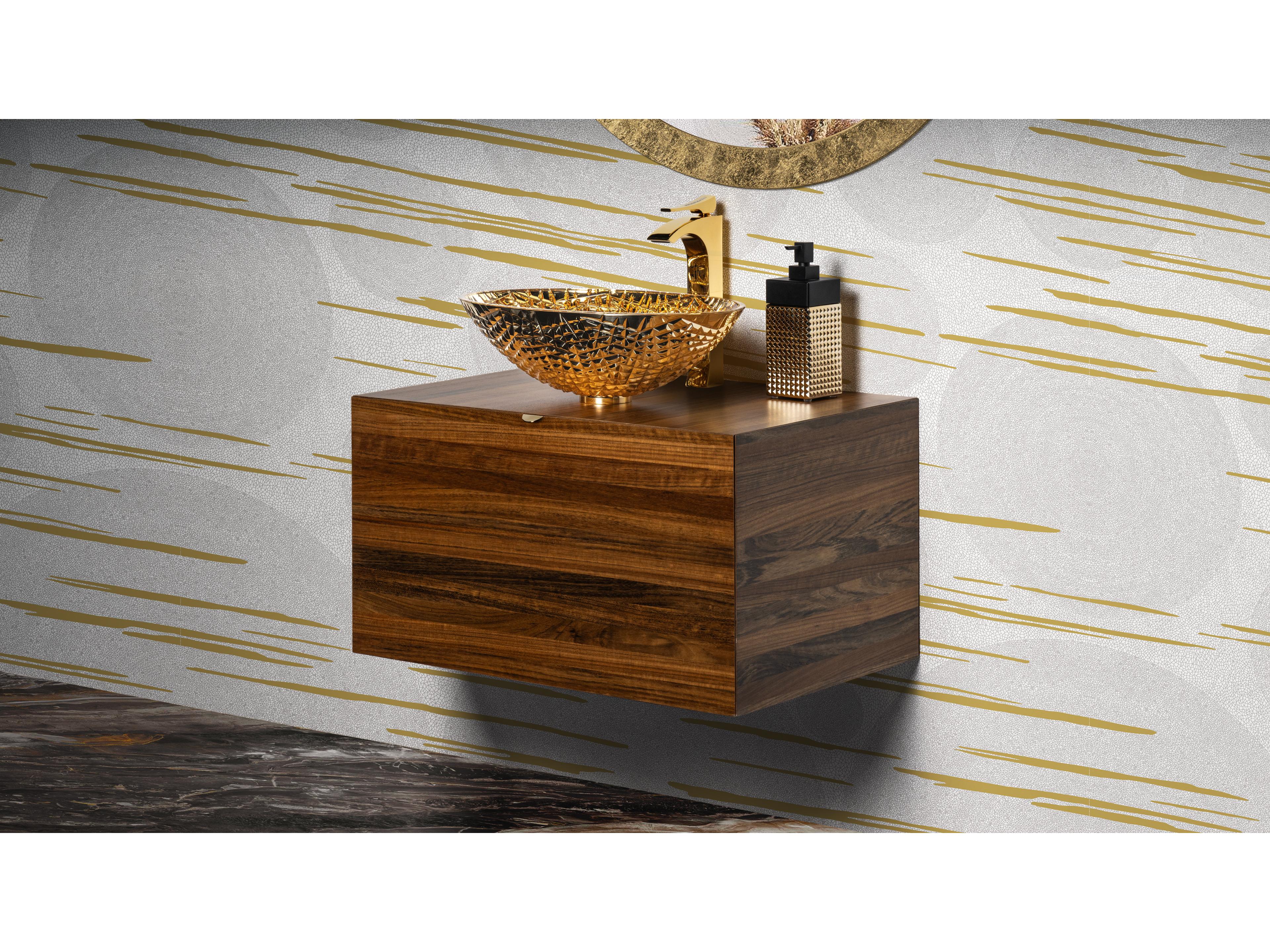 30" Velluto 75 Bathroom Vanity  Walnut