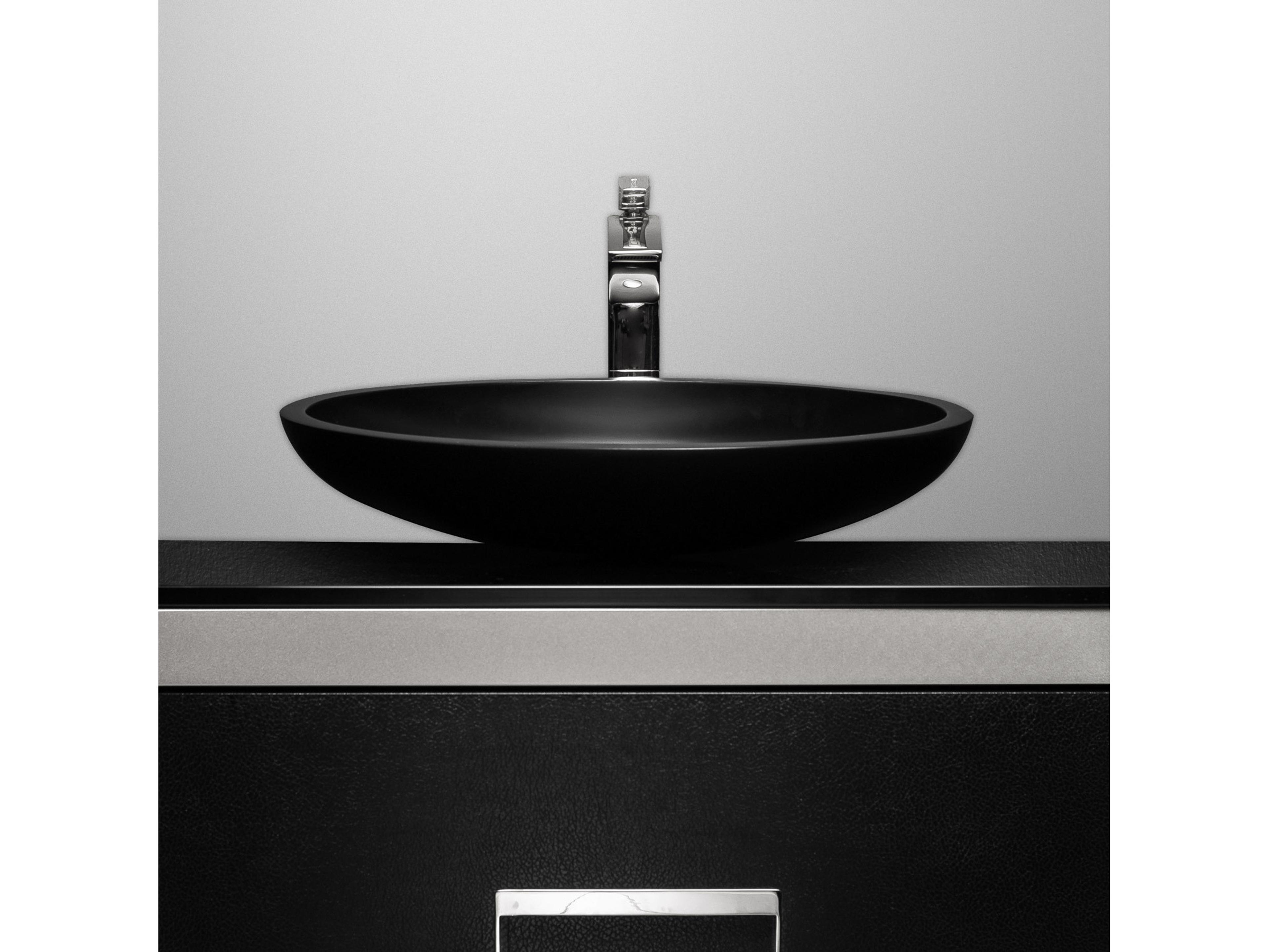 Ylenia Cigno Max Vessel Sink  Black