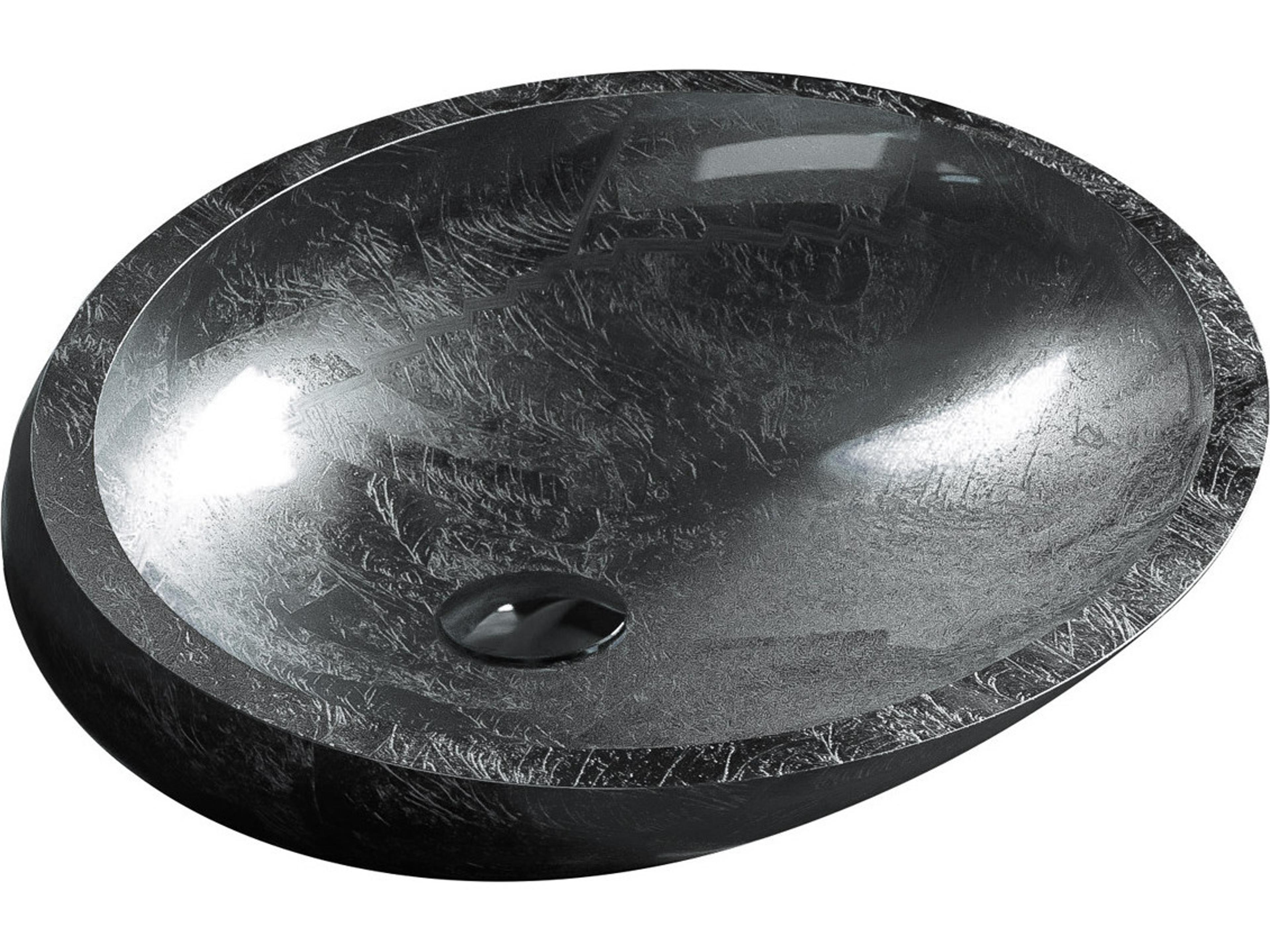 Ylenia Cigno Max Vessel Sink  Silver Leaf