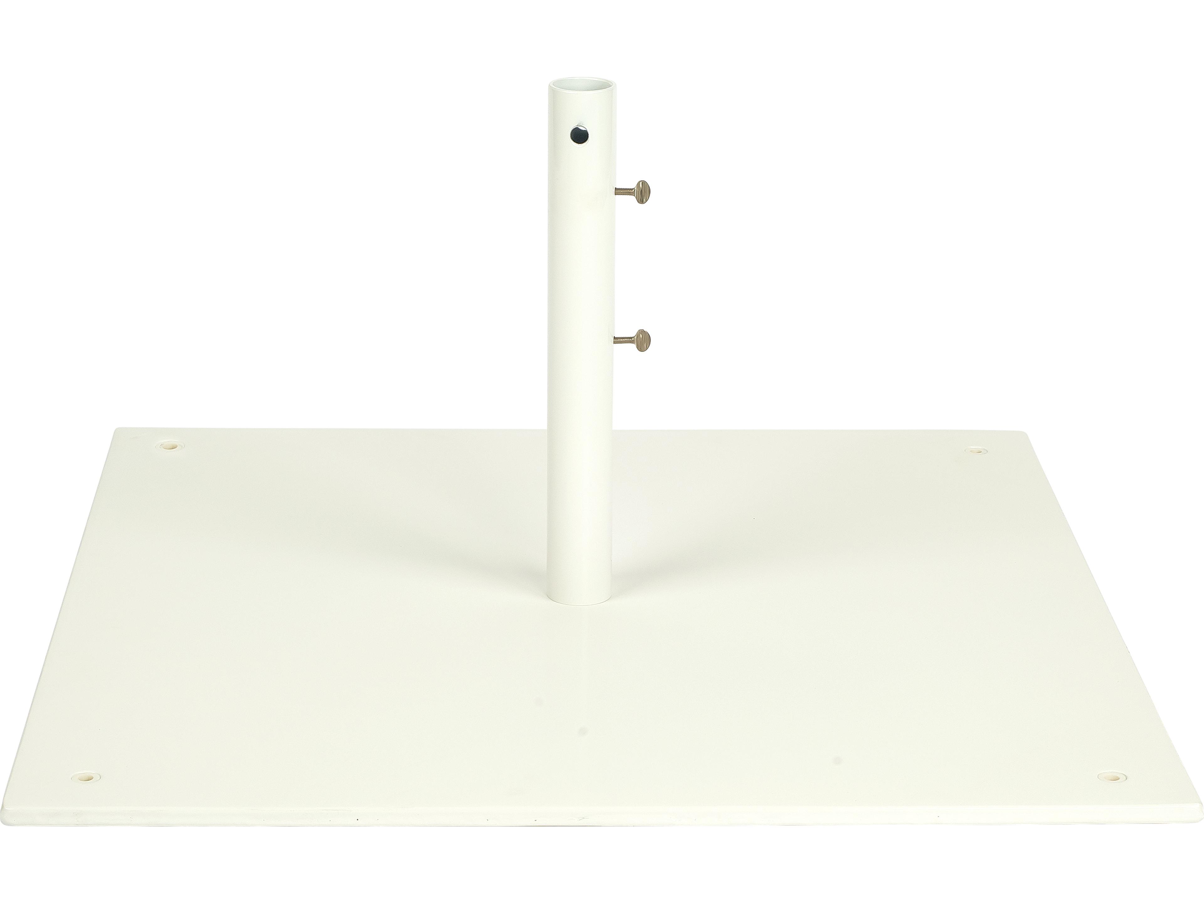 Market Steel White 30 Foot Square Free Standing Umbrella Base