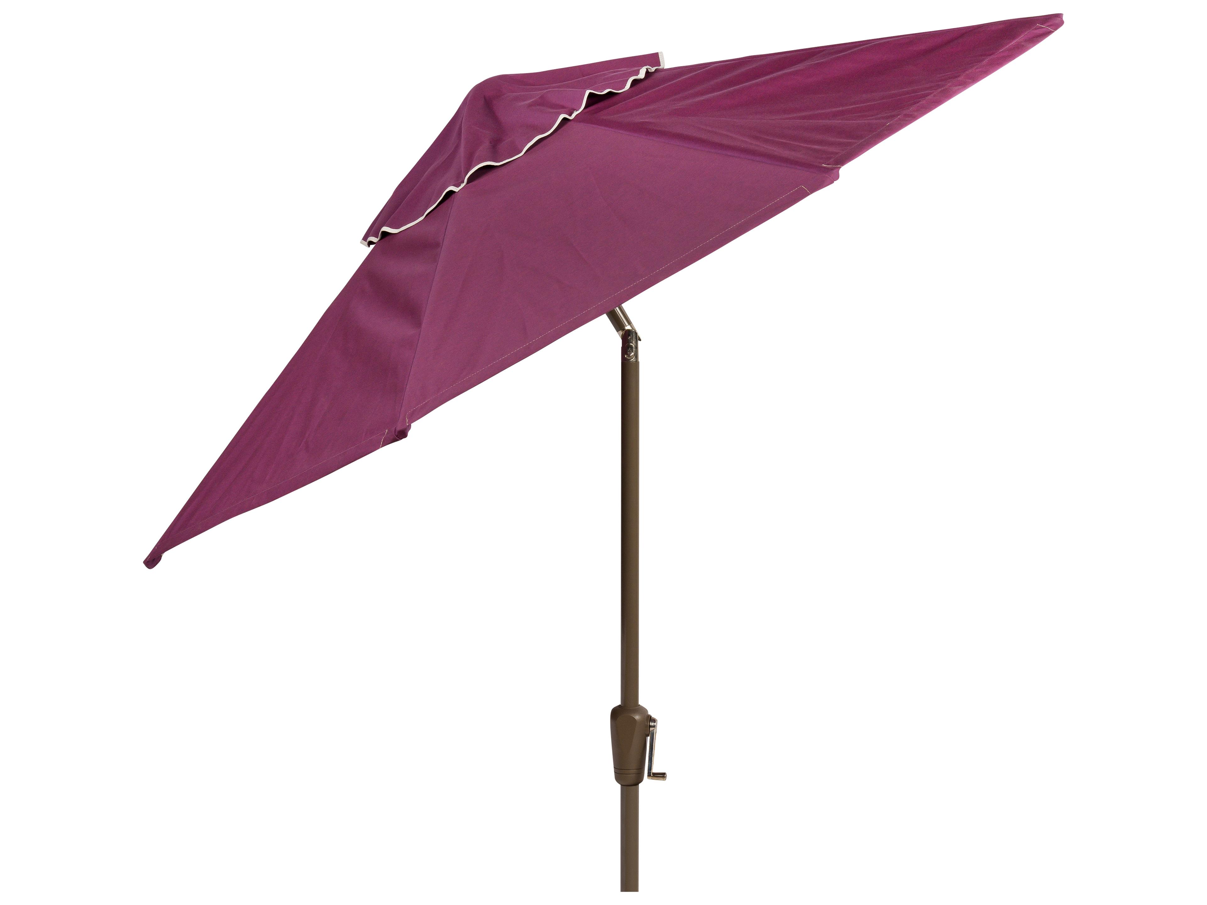 Market Aluminum Champagne Bronze 7.5 Foot Octagon Crank Lift Auto Tilt Outdoor Umbrella