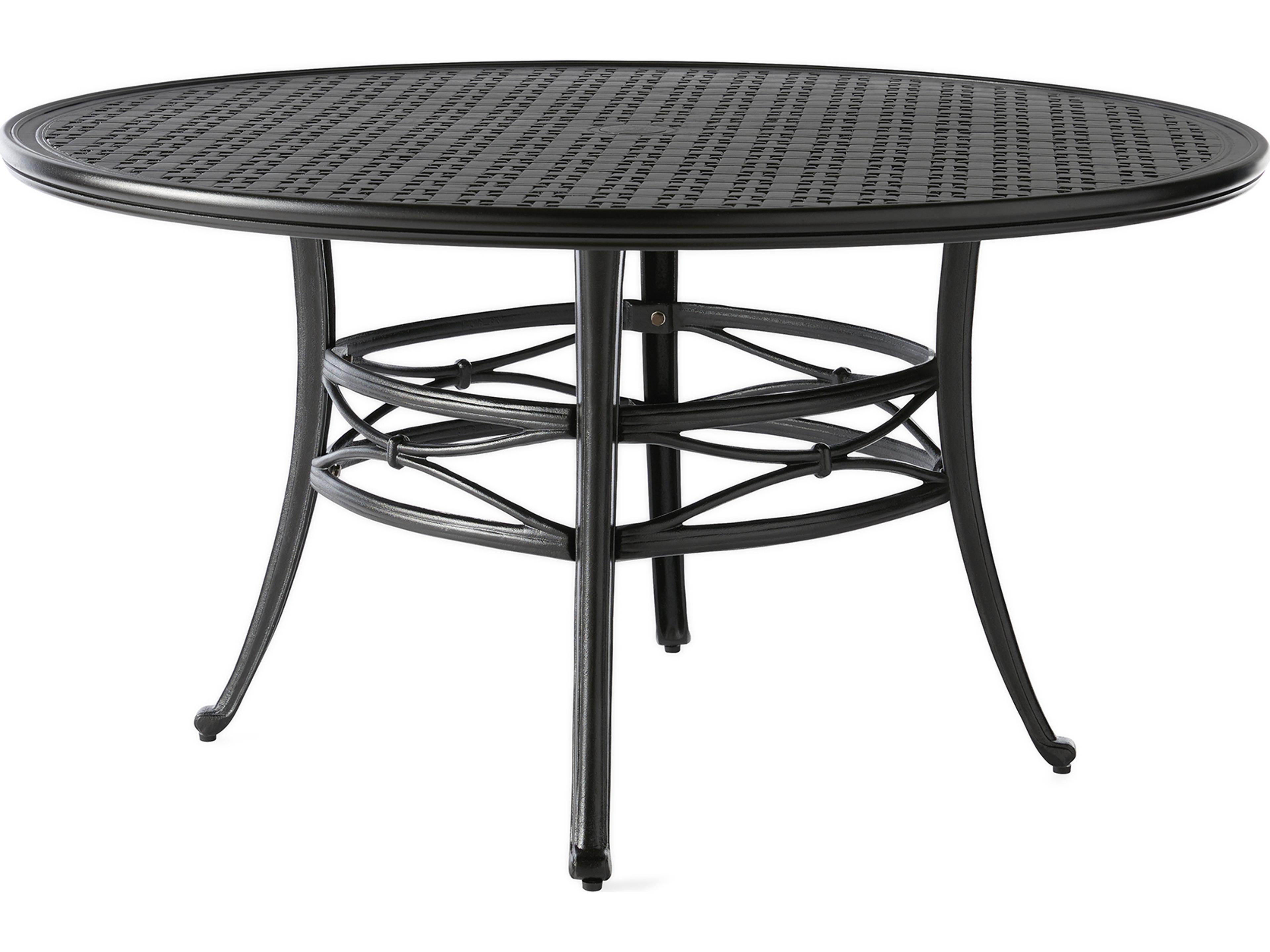 Napa Round Outdoor Dining Table with Umbrella Hole